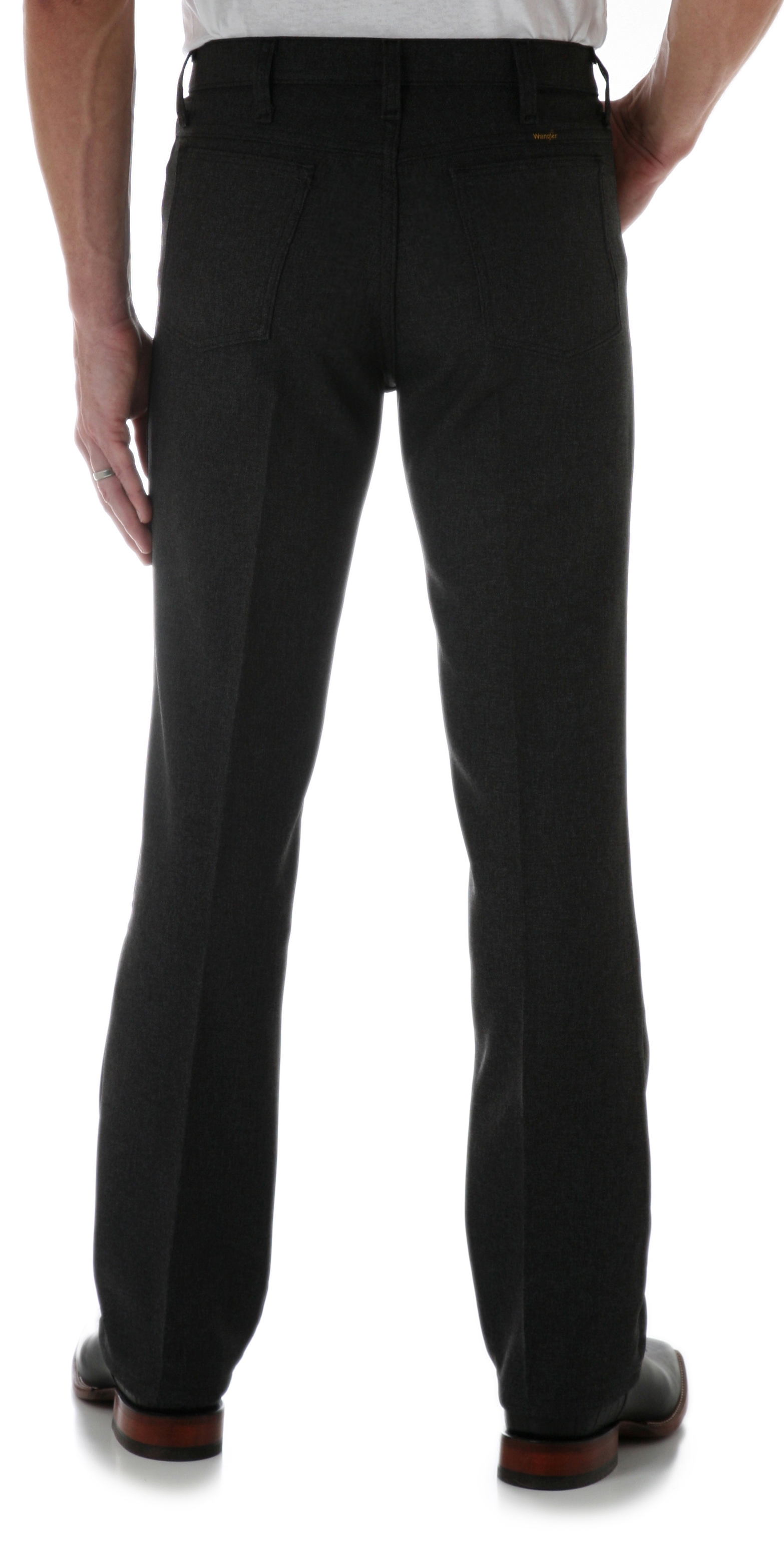 Wrangler Wrancher Men's Heather Black Dress Pants - Image 1