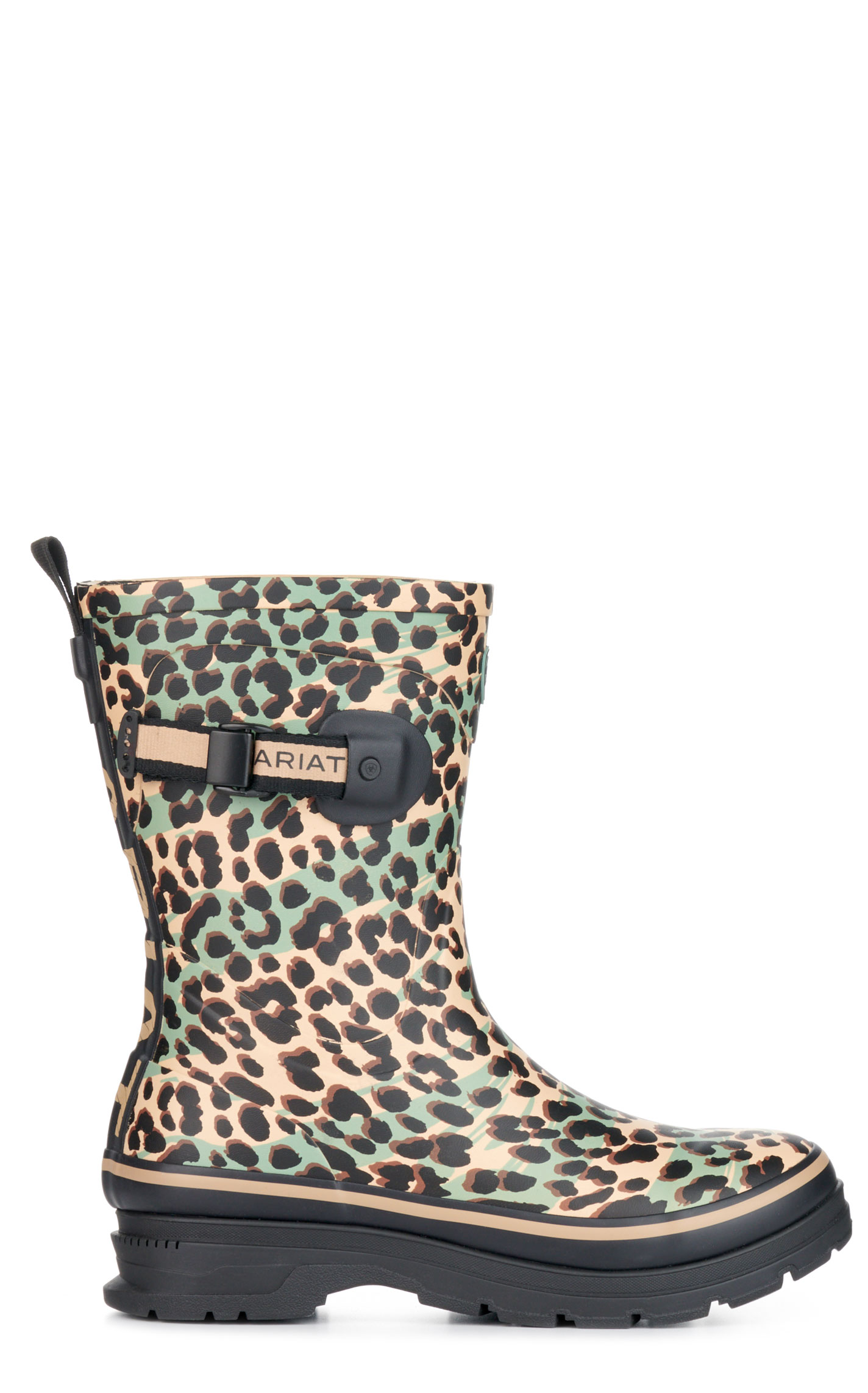 Ariat Women's Kelmarsh Leopard Print Round Toe Mid Rubber Boot - Image 1