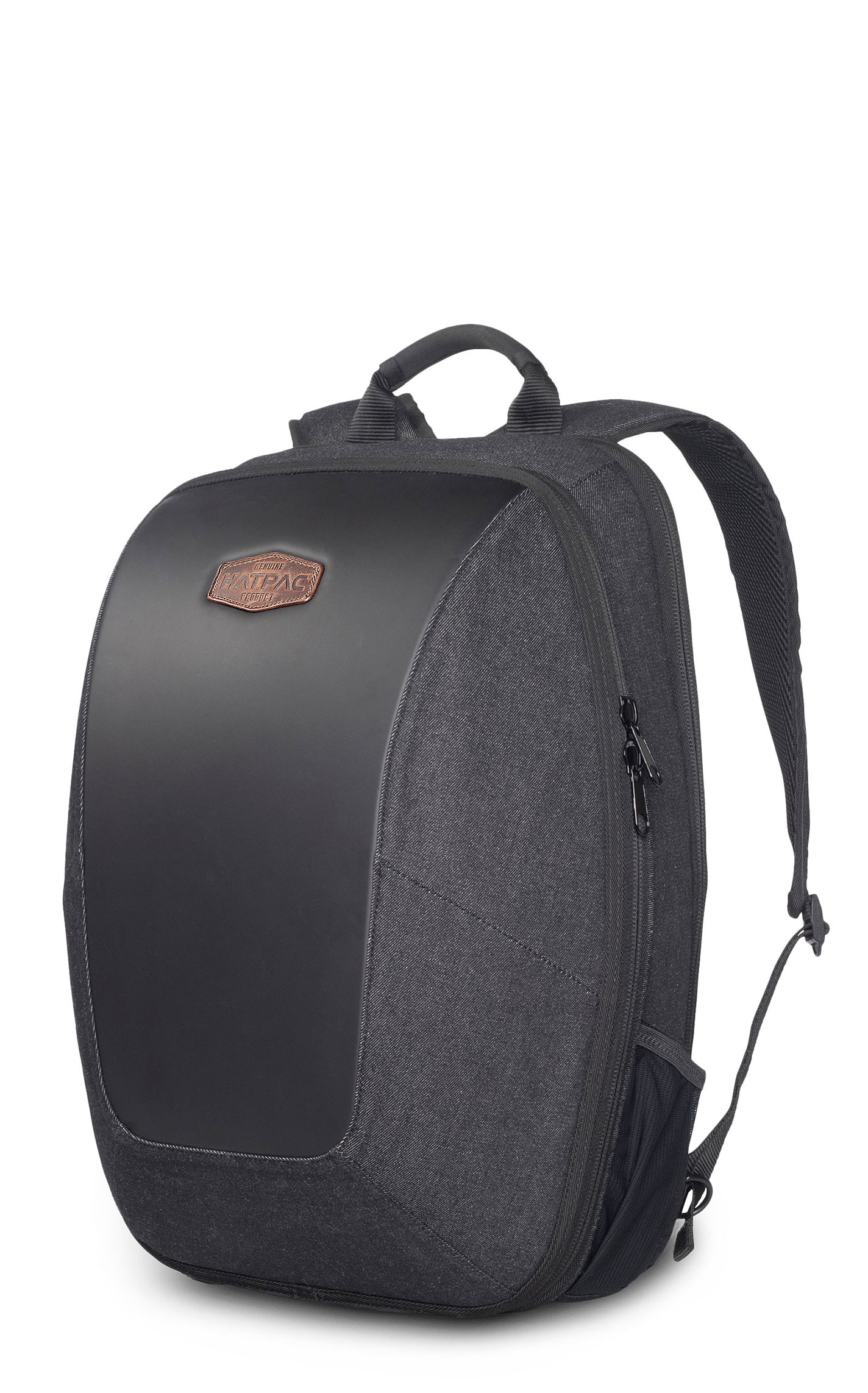 HATPAC Black Denim Hat Carrier Backpack - Image 1