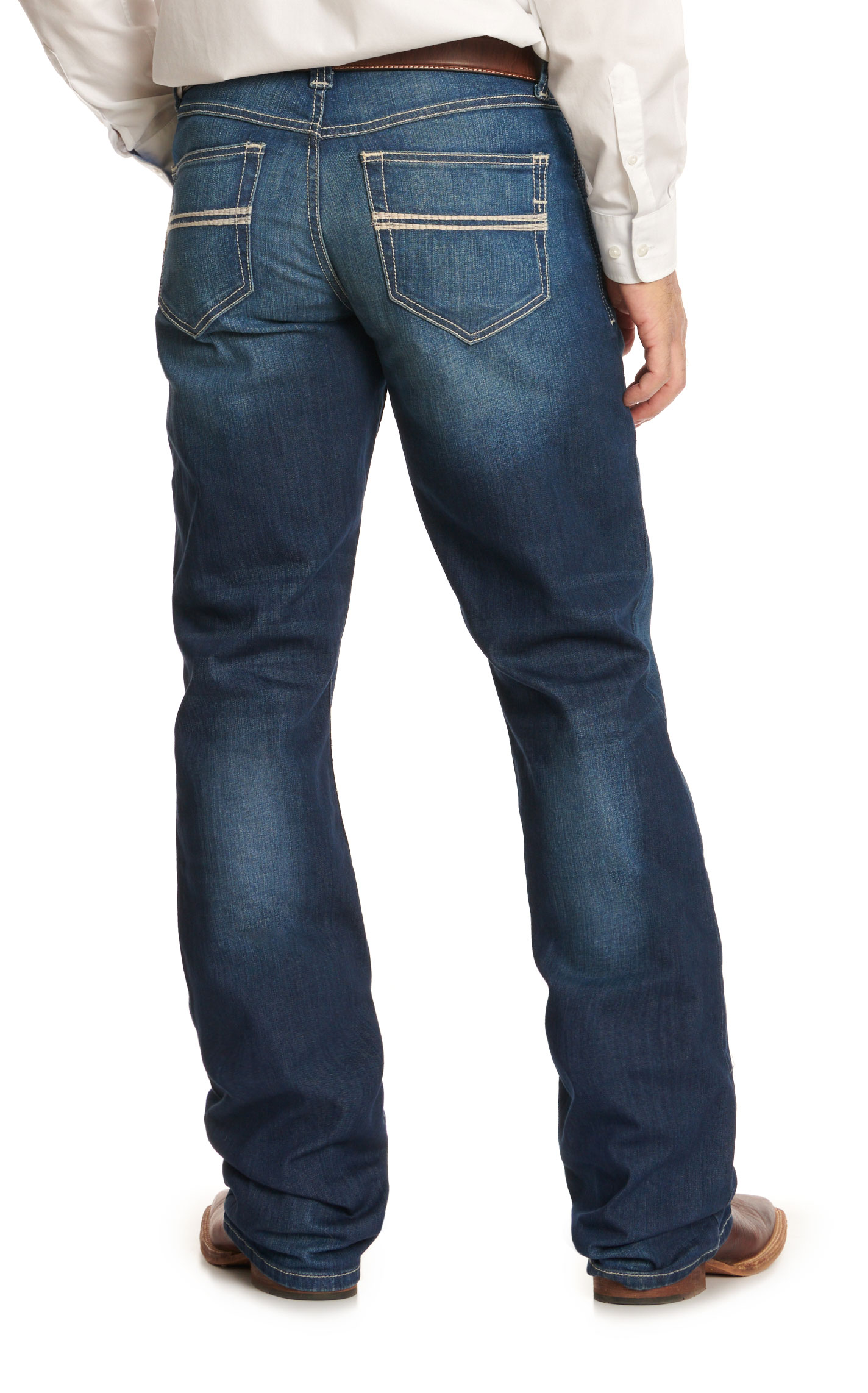 Cinch Men's Carter 2.0 Dark Wash Mid-Rise Relaxed Boot Cut Jeans - Image 1