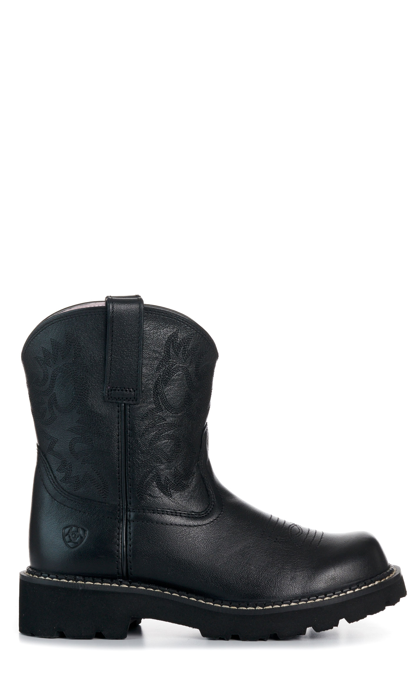 Ariat Women’s Madison Avenue Black FatBaby Round Toe Cowboy Boots - Image 1