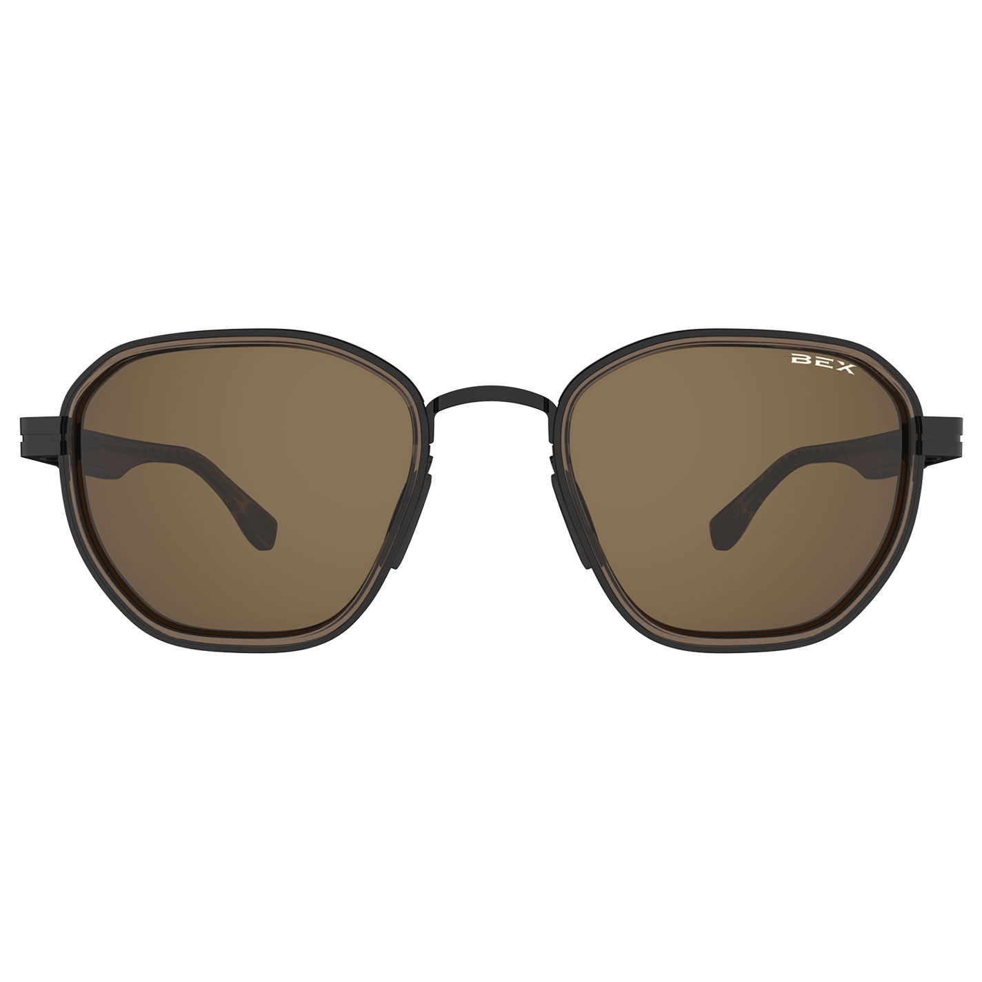 BEX Sable Matte Brown & Black Sunglasses - Image 1