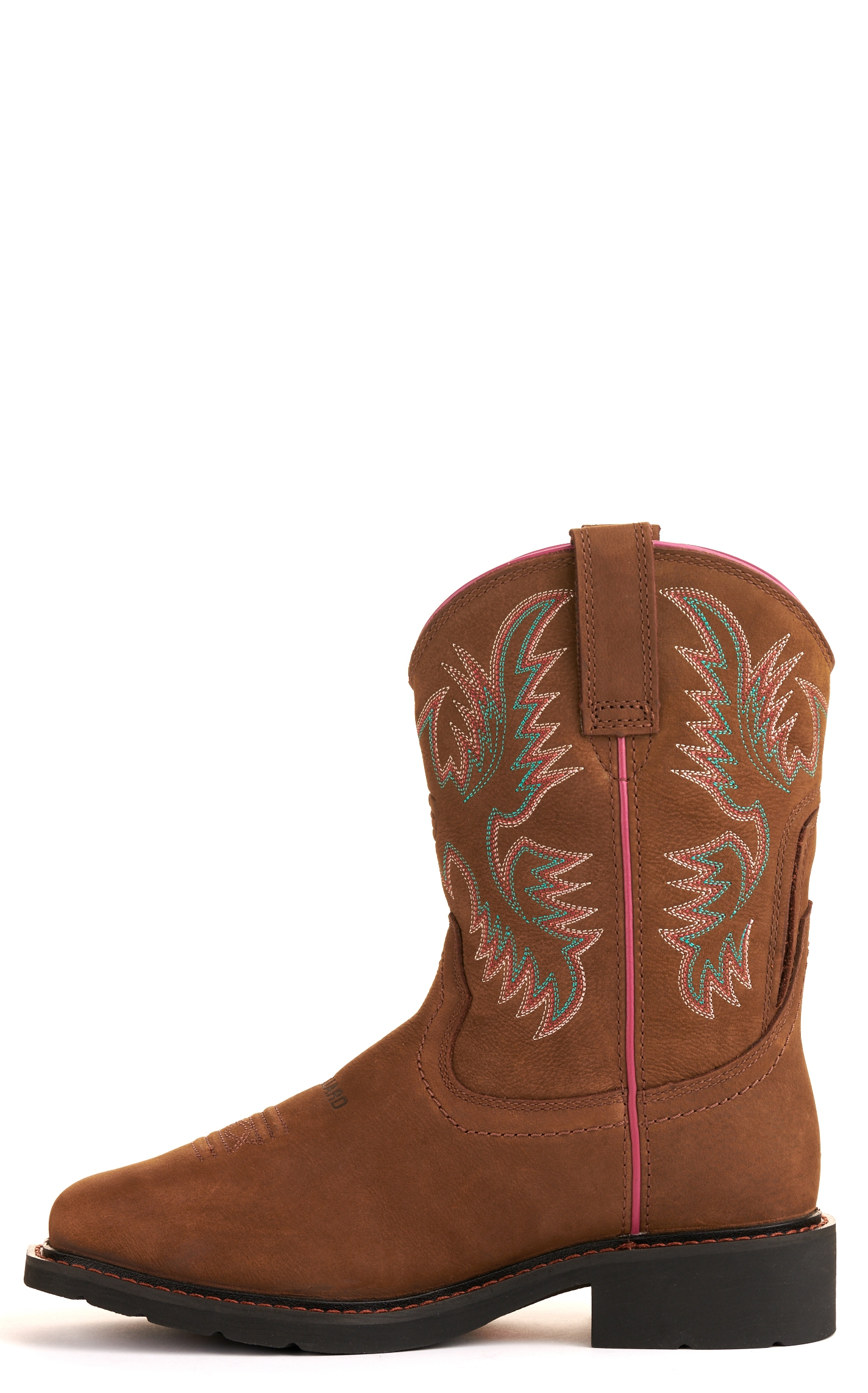 Ariat Women's Krista Dark Brown Met Guard Wide Square Steel Toe Work Boots - Image 1