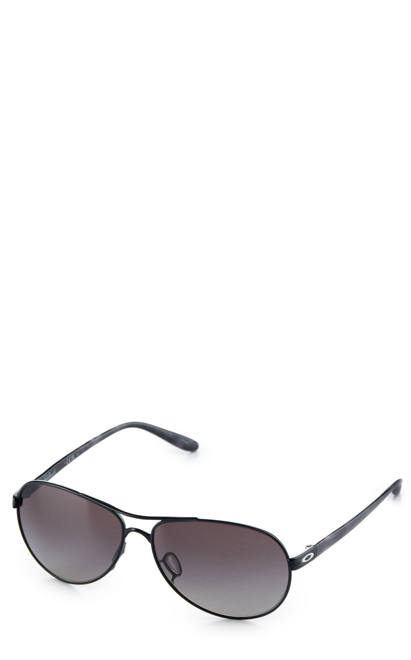 Oakley Women's Feedback Satin Black Prism Gray Gradient Lens Sunglasses - Image 1