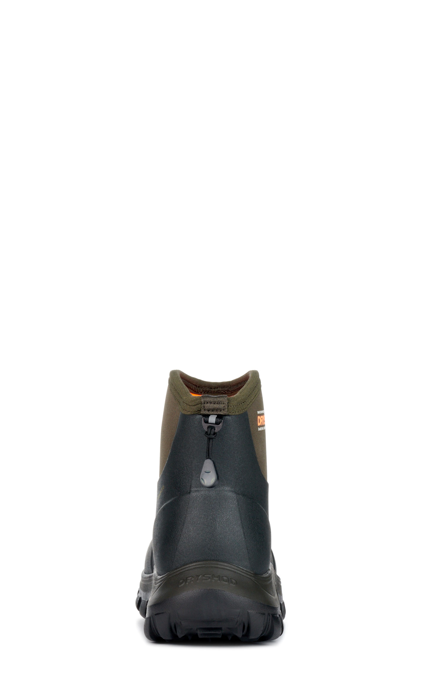 Dryshod Evalusion Black and Dark Brown Round Toe Ankle Rubber Work Boot - Image 1