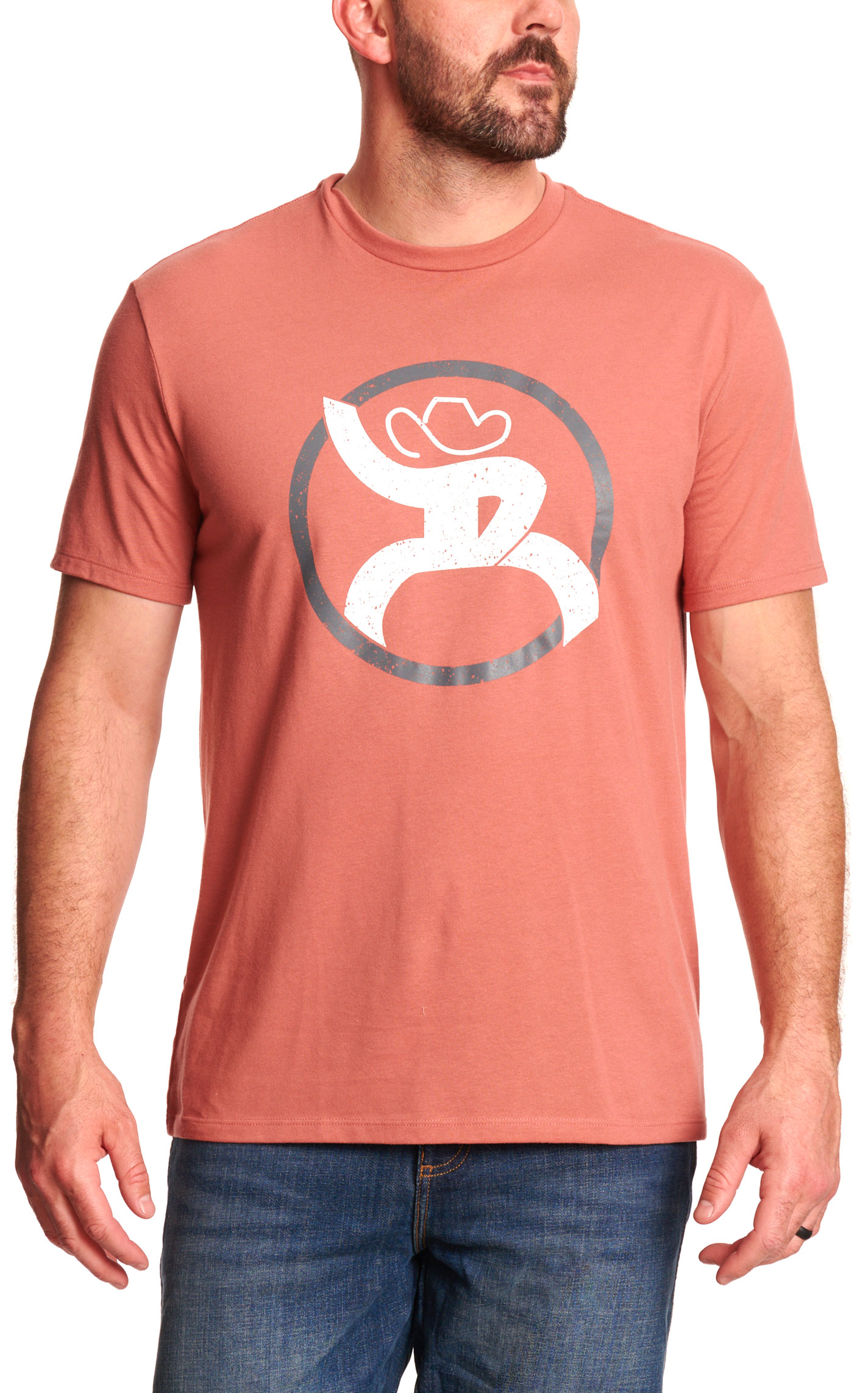 Hooey Men's Terracotta Hooey Logo Graphic T-Shirt - Image 1