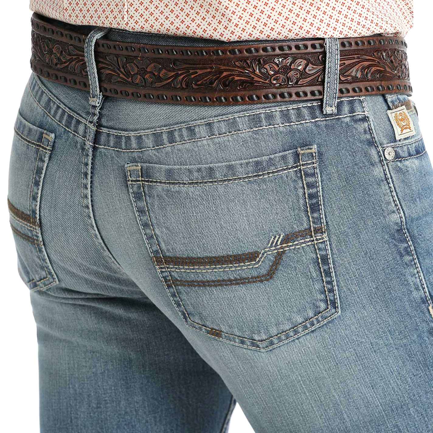 Cinch Men's Ian Medium Wash Slim Boot Cut Jeans - Image 1