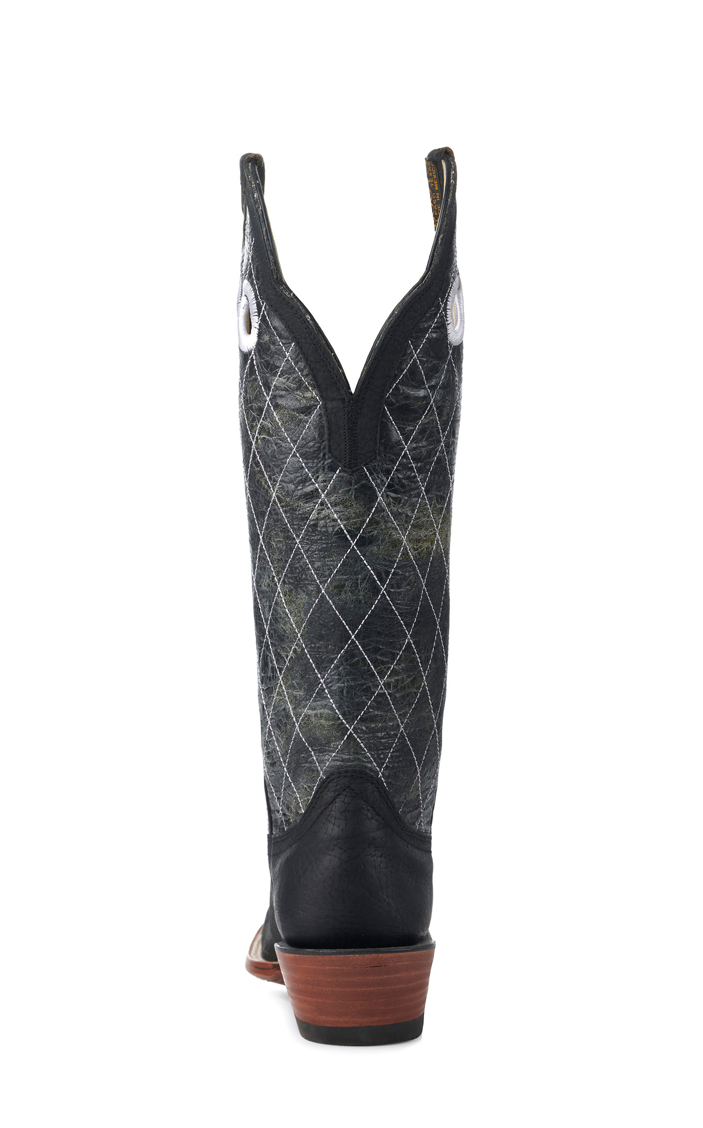 Hondo Men's Black and Black Crater Diamond Stitch 16\