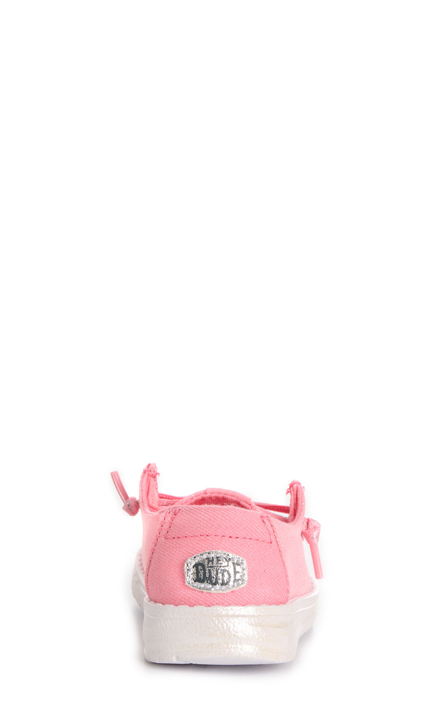 Hey Dude Toddler Girl's Wendy Shimmery Pink Moc Toe Casual Shoes  - Image 1