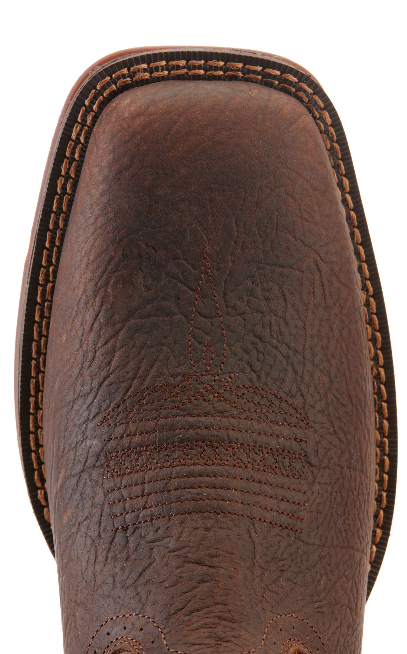 Durango Men's Rebel Dark Brown and Chestnut Wide Square Toe Cowboy Boots - Cavender's Exclusive - Image 1