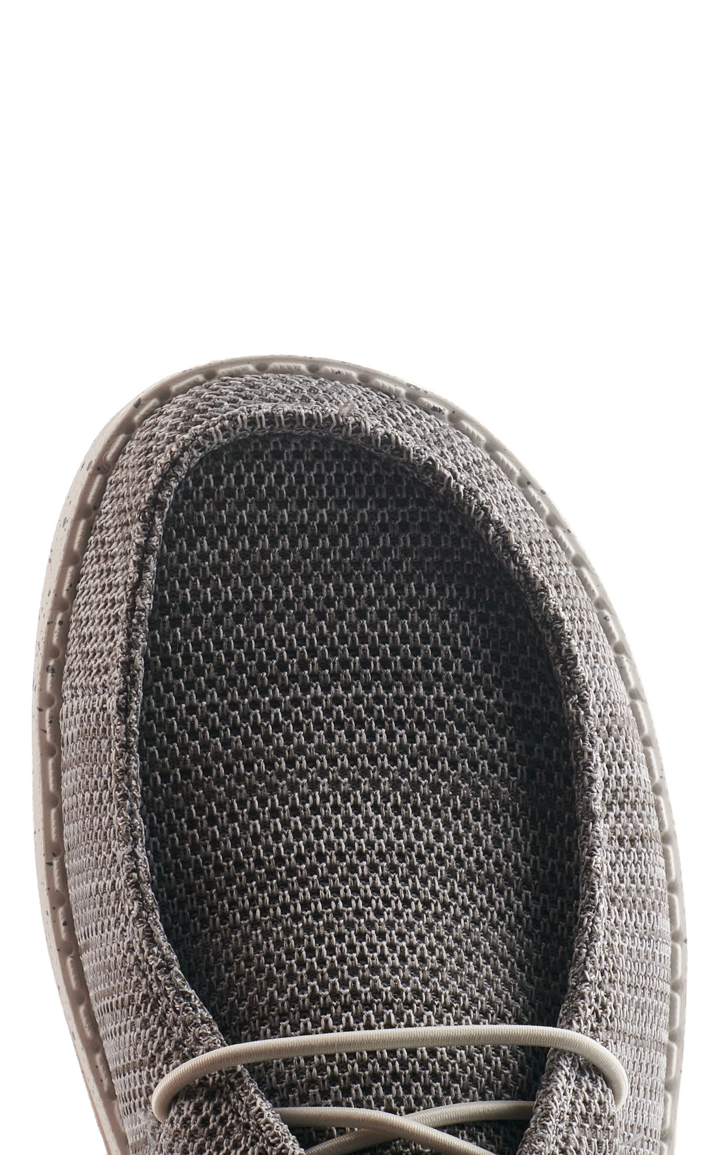 Hey Dude Women's Wendy Stretch Mesh Light Gray Moc Toe Lace Up Casual Shoes - Image 3