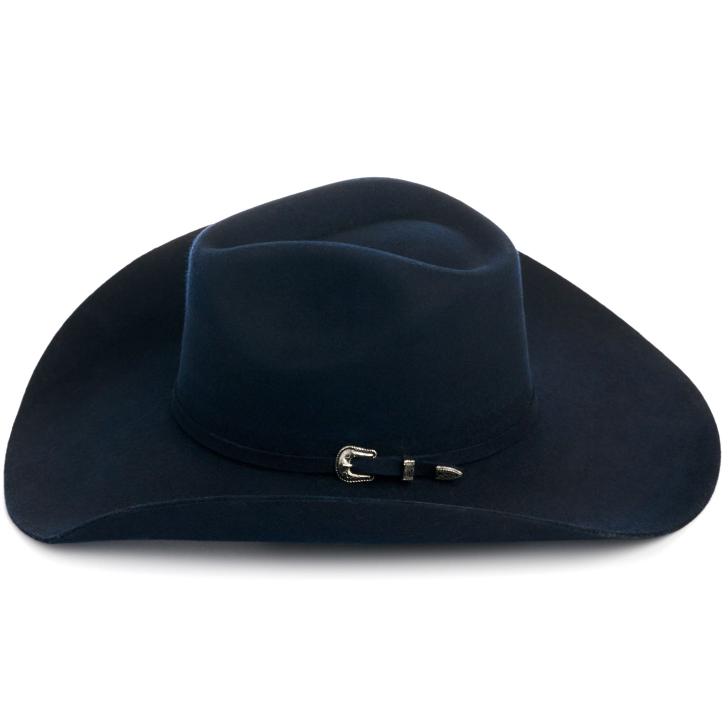 Rockin C Women's Navy Tracker Self Band & Buckle Felt Western Hat - Image 2