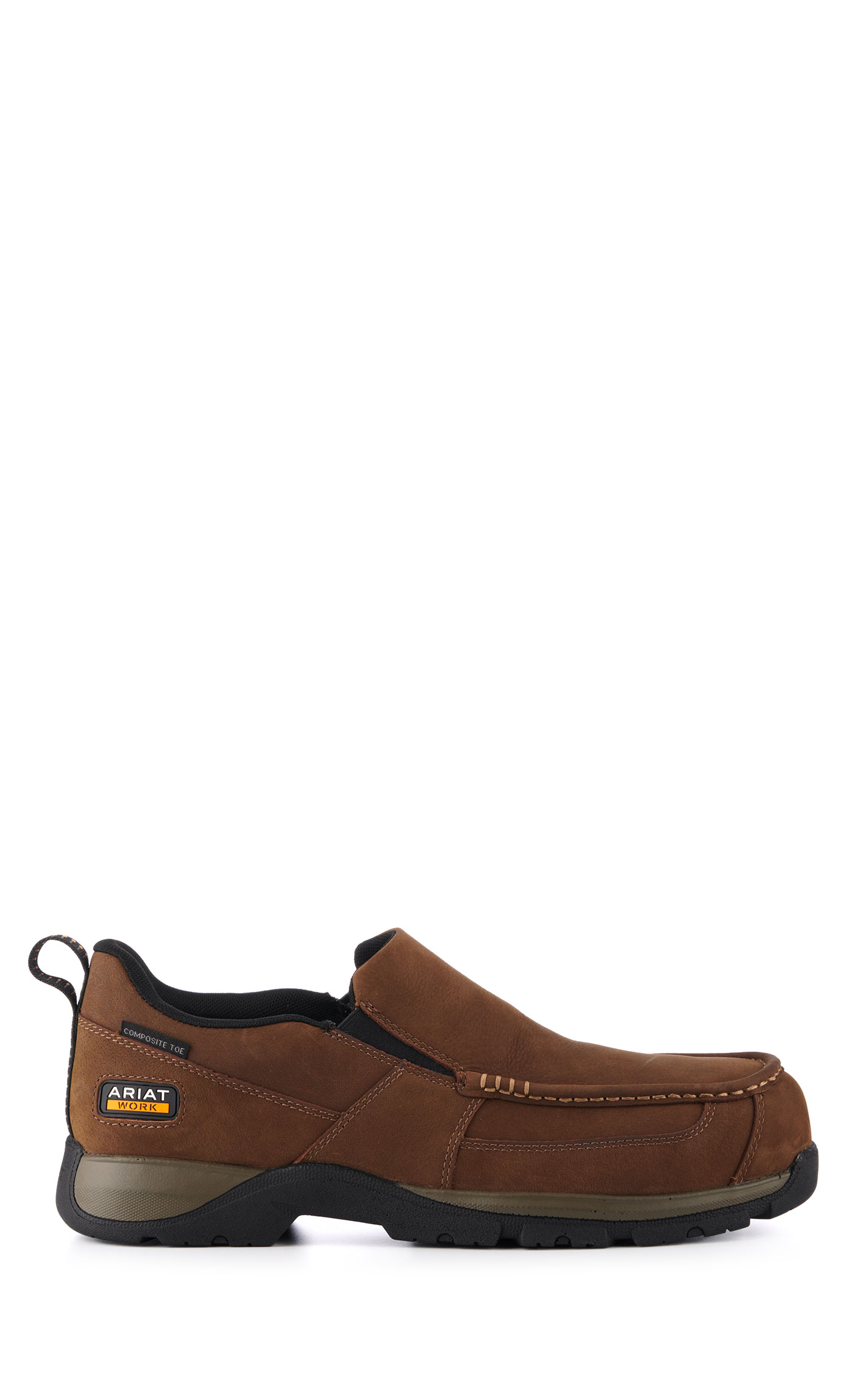 Ariat Men's Edge LTE Dark Brown Round Composite Toe Slip On Work Boot - Image 1