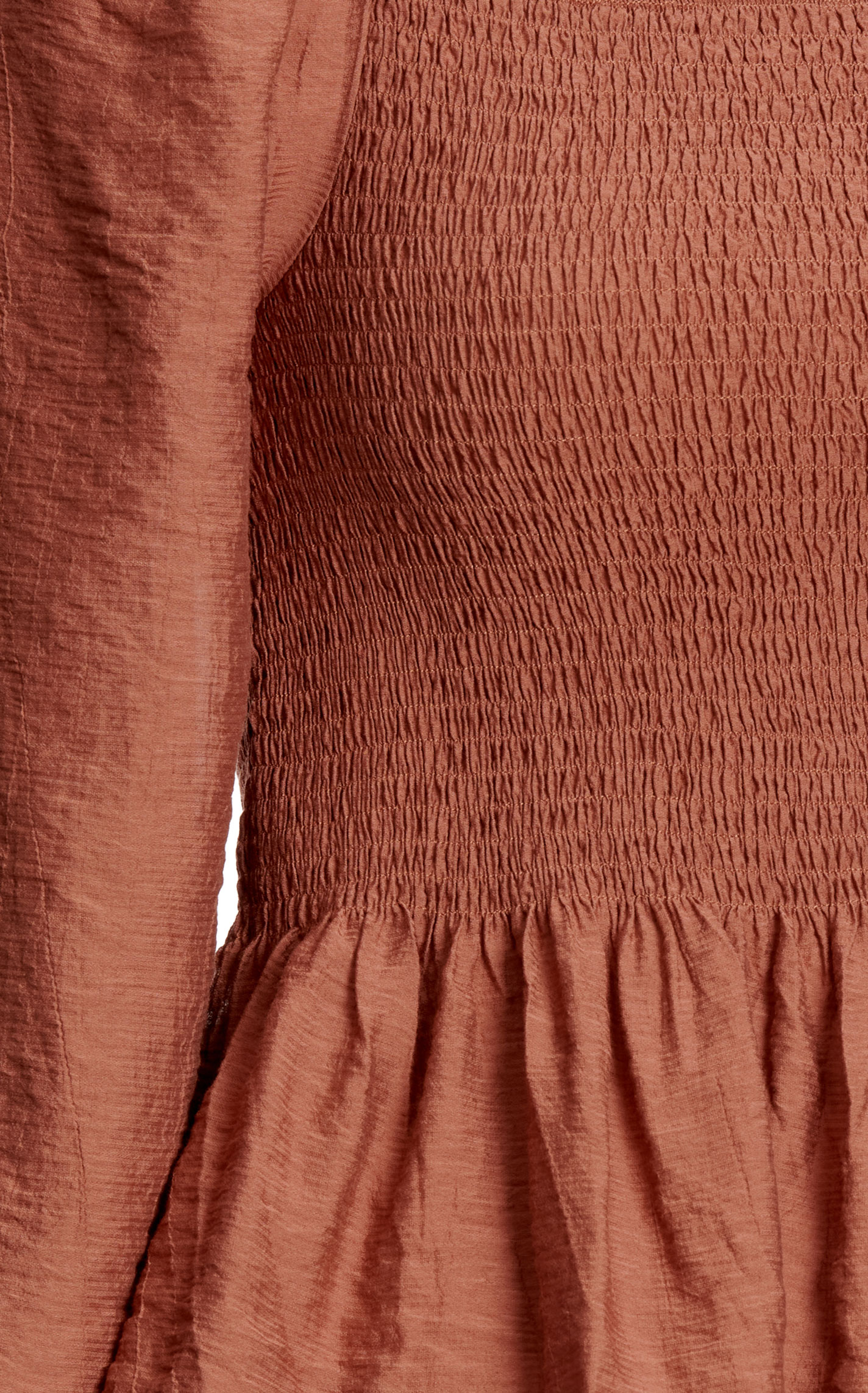 Newbury Kustom Women's Toasted Cinnamon Smocked Top - Image 1