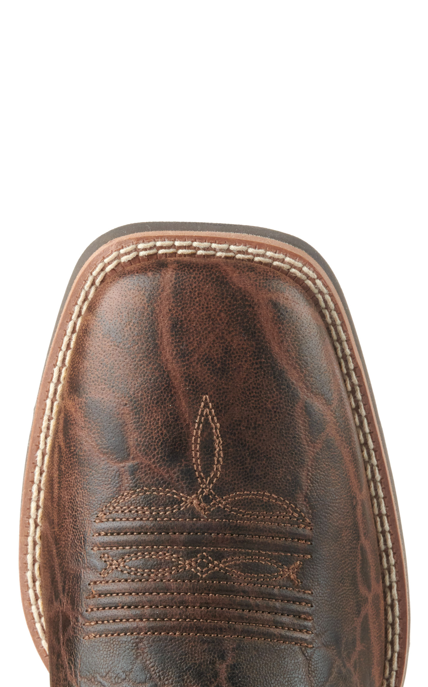 Ariat Men's Sport Big Country Green and Mahogany Elephant Print Wide Square Toe Cowboy Boots - Image 1