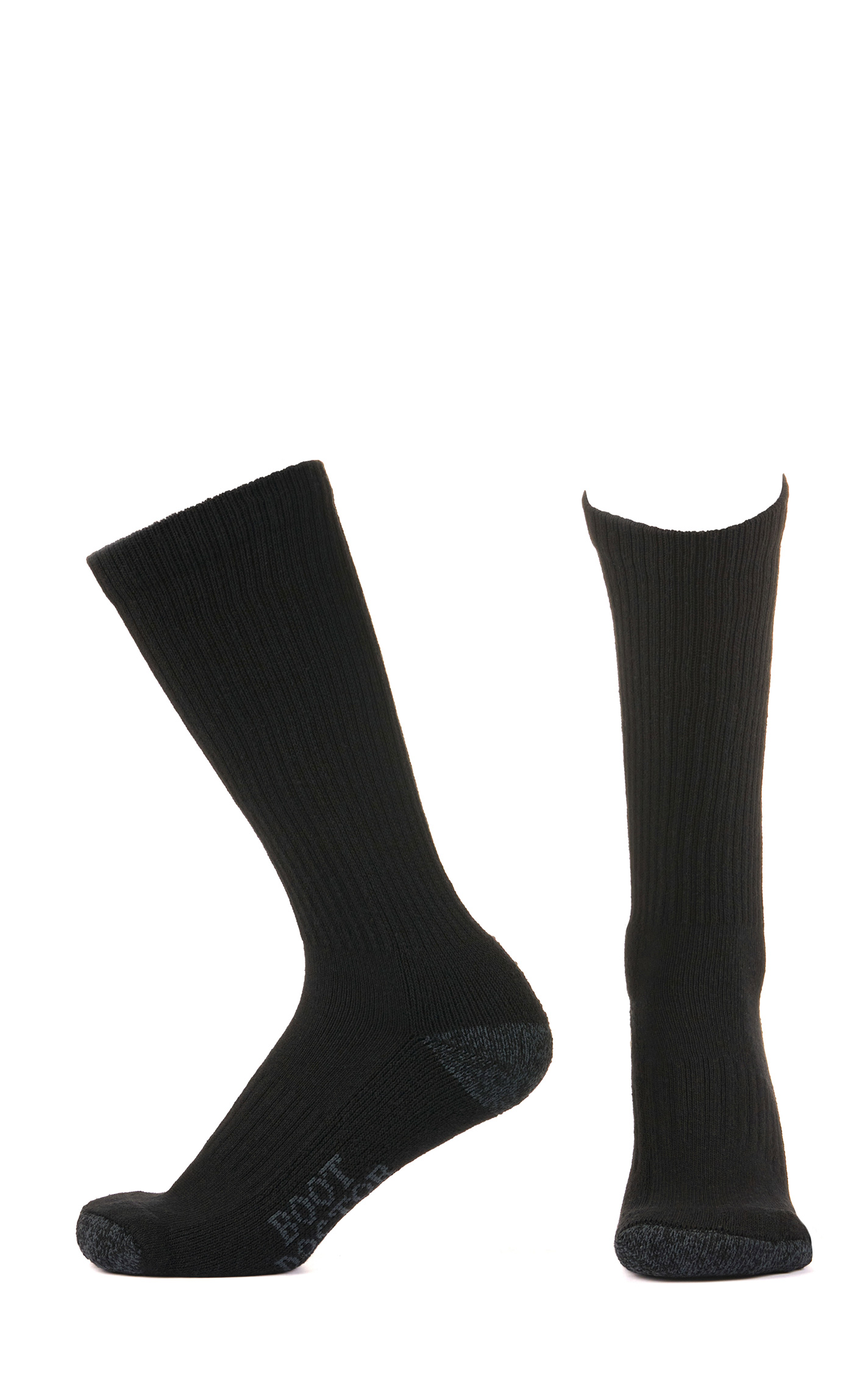 Boot Doctor Men's Black Crew 2Pk Work Socks - Image 1