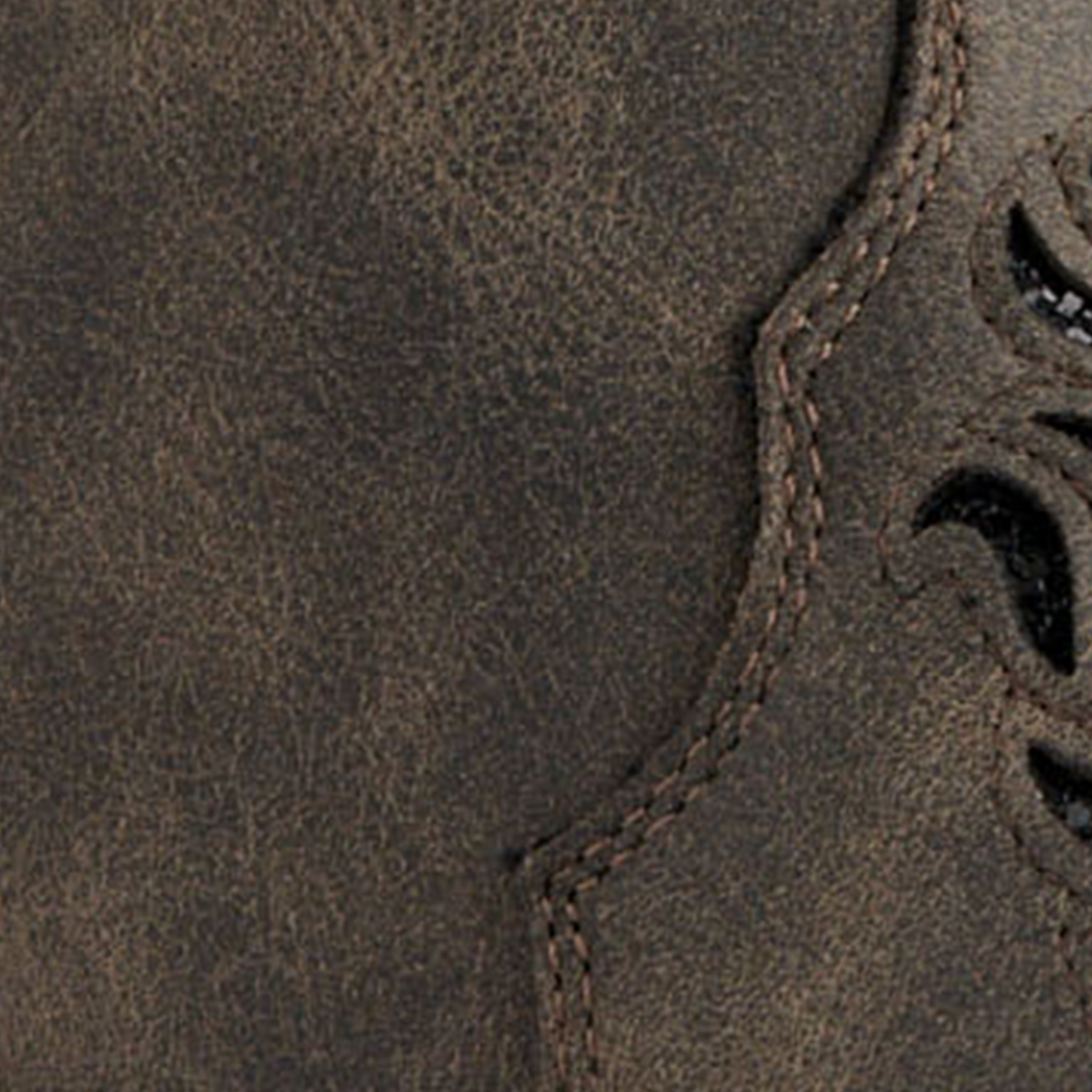Roper Women's Riley Gray with Black Glitter Inlay Snip Toe Cowboy Boots - Image 1