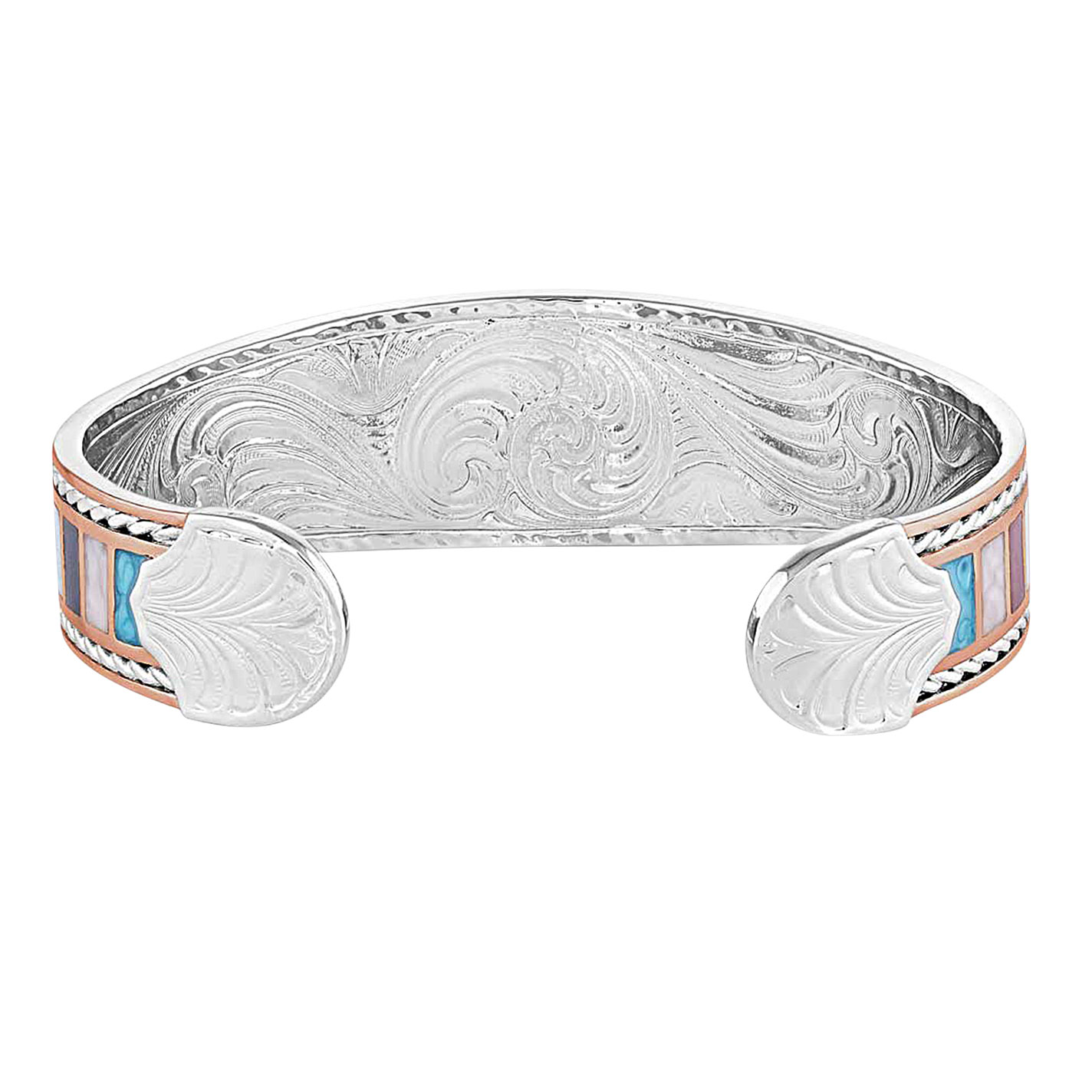Montana Silversmiths American Legends Curved Cuff Bracelet - Image 1