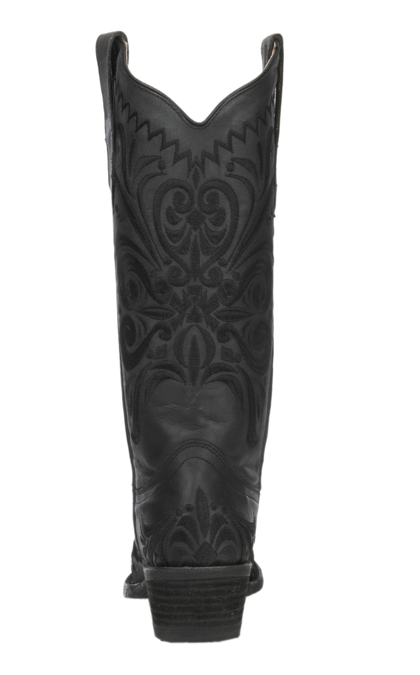 Circle G by Corral Women's Black Filigree Embroidery Cowboy Snip Toe Boots - Image 1
