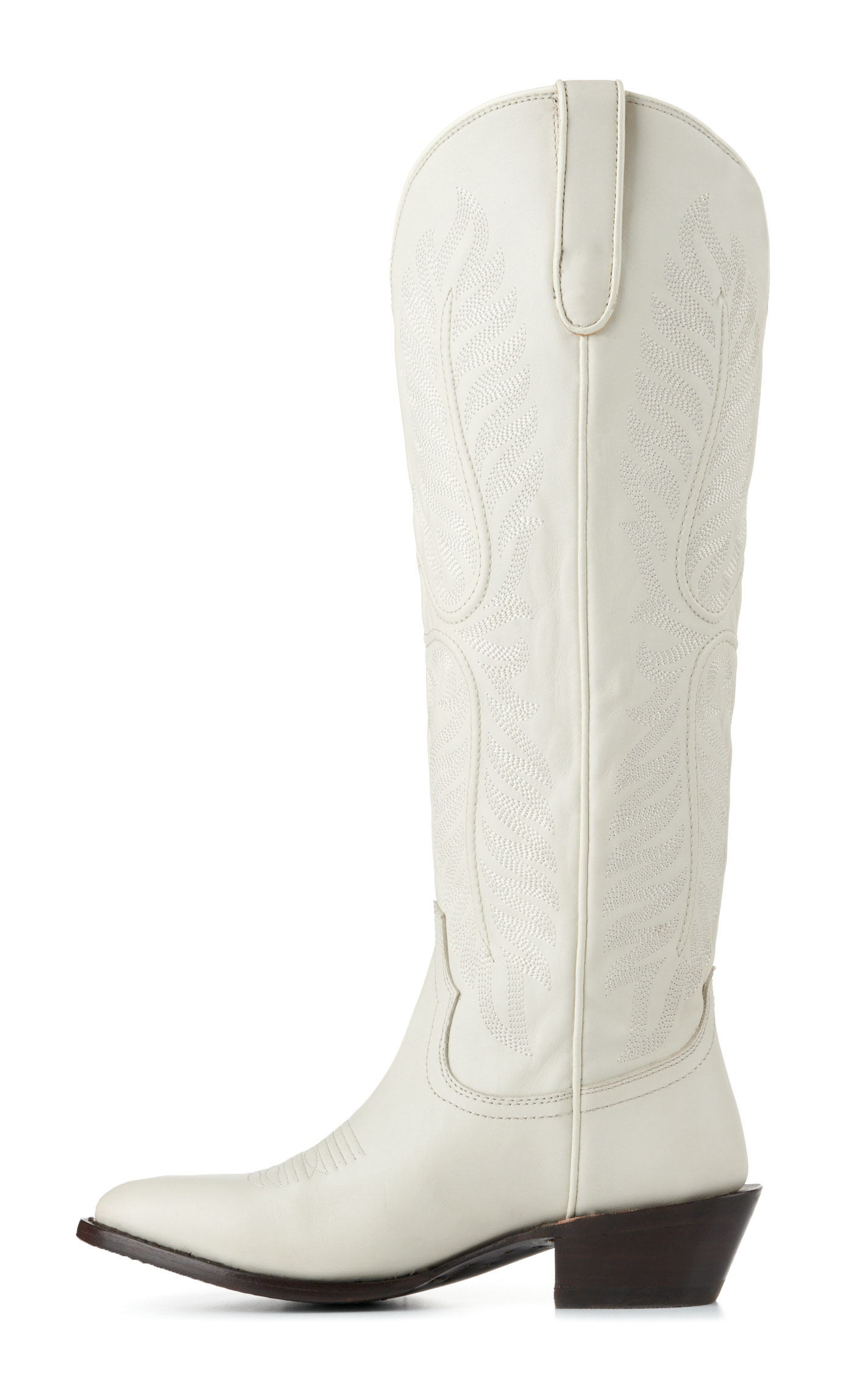 Ariat Women's Belle Off White StretchFit Round Toe Tall Cowboy Boots - Image 1