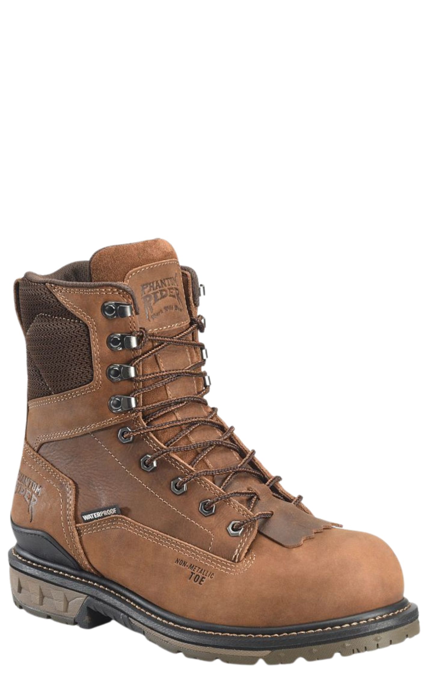 Double H Men's Phantom Brown Leather Composite Safety Toe Work Boots - Image 1