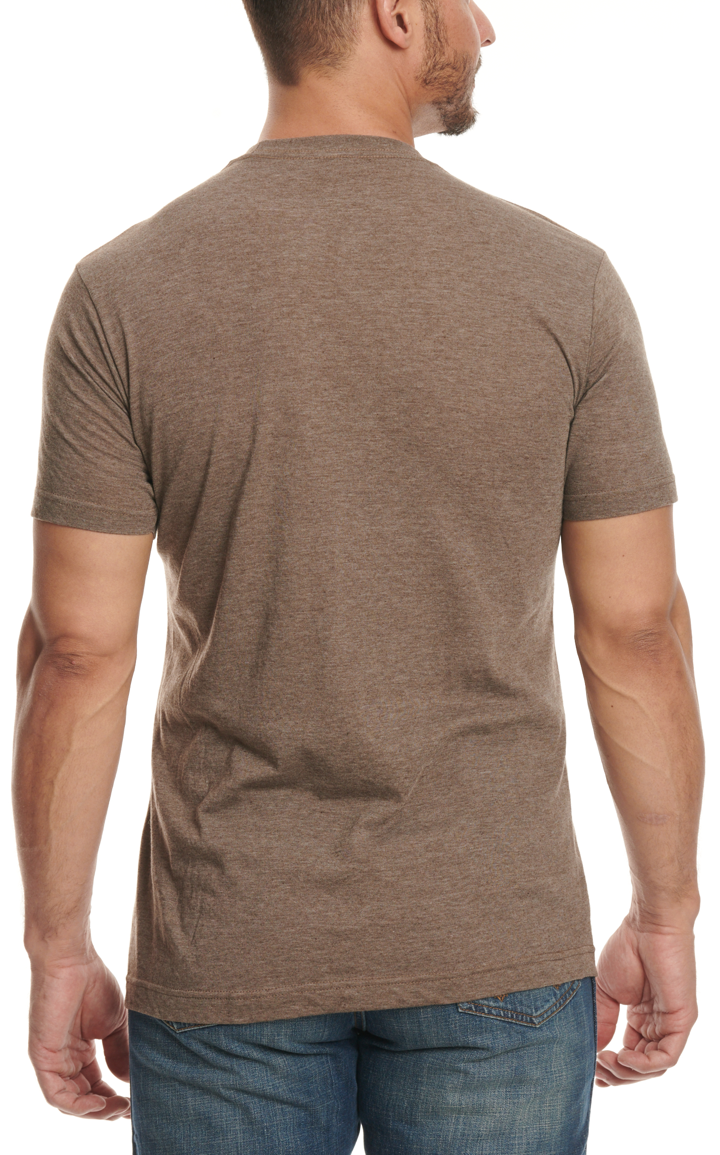 Salty Rodeo Men's Chocolate & Yellow Logo T-Shirt - Image 1