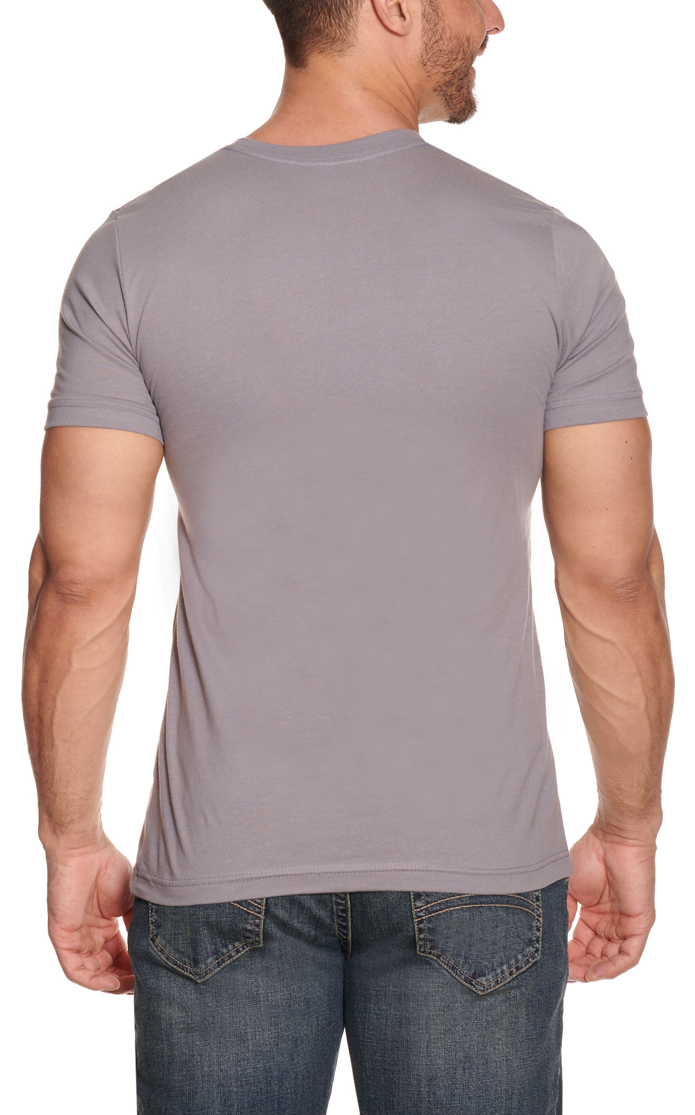 Whiskey Bent Hat Co. Men's Keepin' It Old School Light Gray T-shirt - Image 1