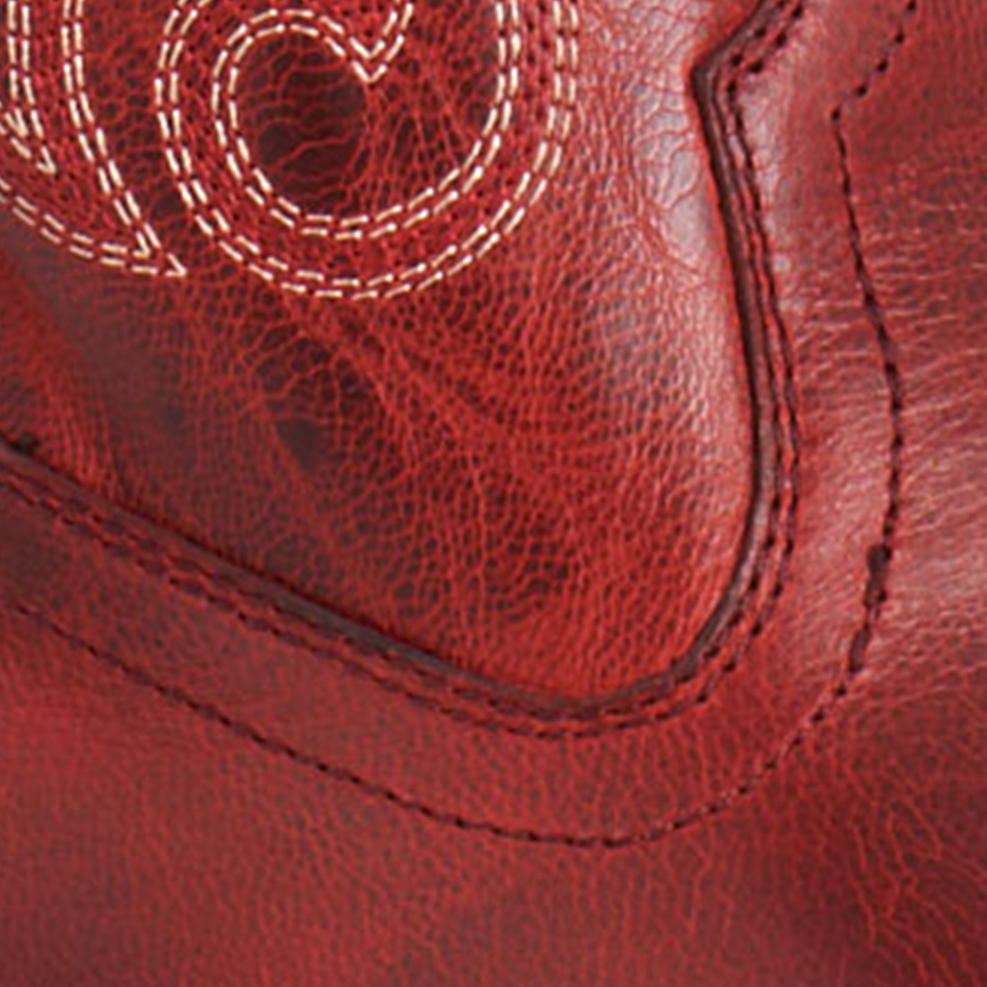 Rockin' C Women's Red Goat Leather R Toe Cowboy Boots - Image 1