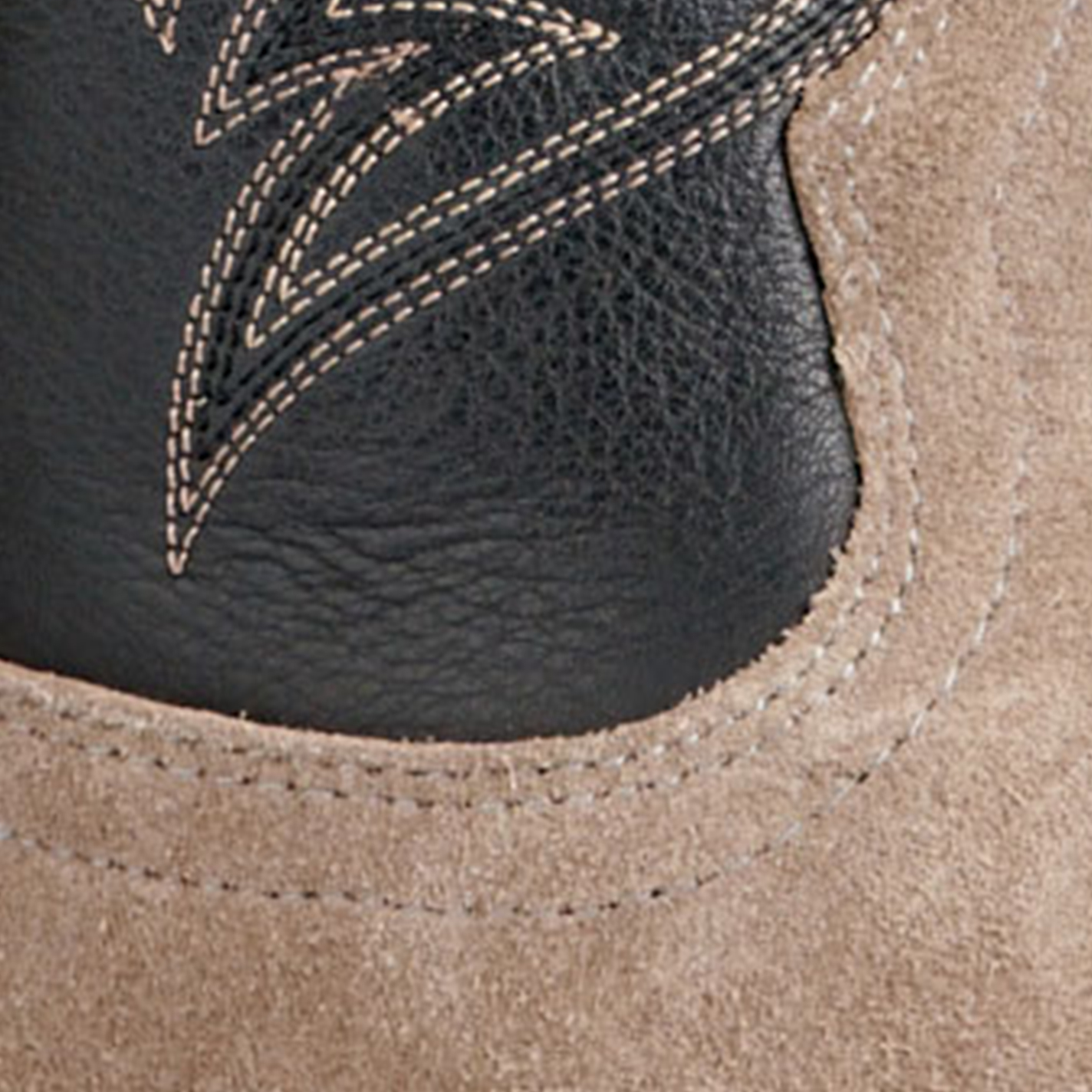 Ariat Men's Bankroll Smoky Roughout and Black R-Toe Cowboy Boots - Image 1
