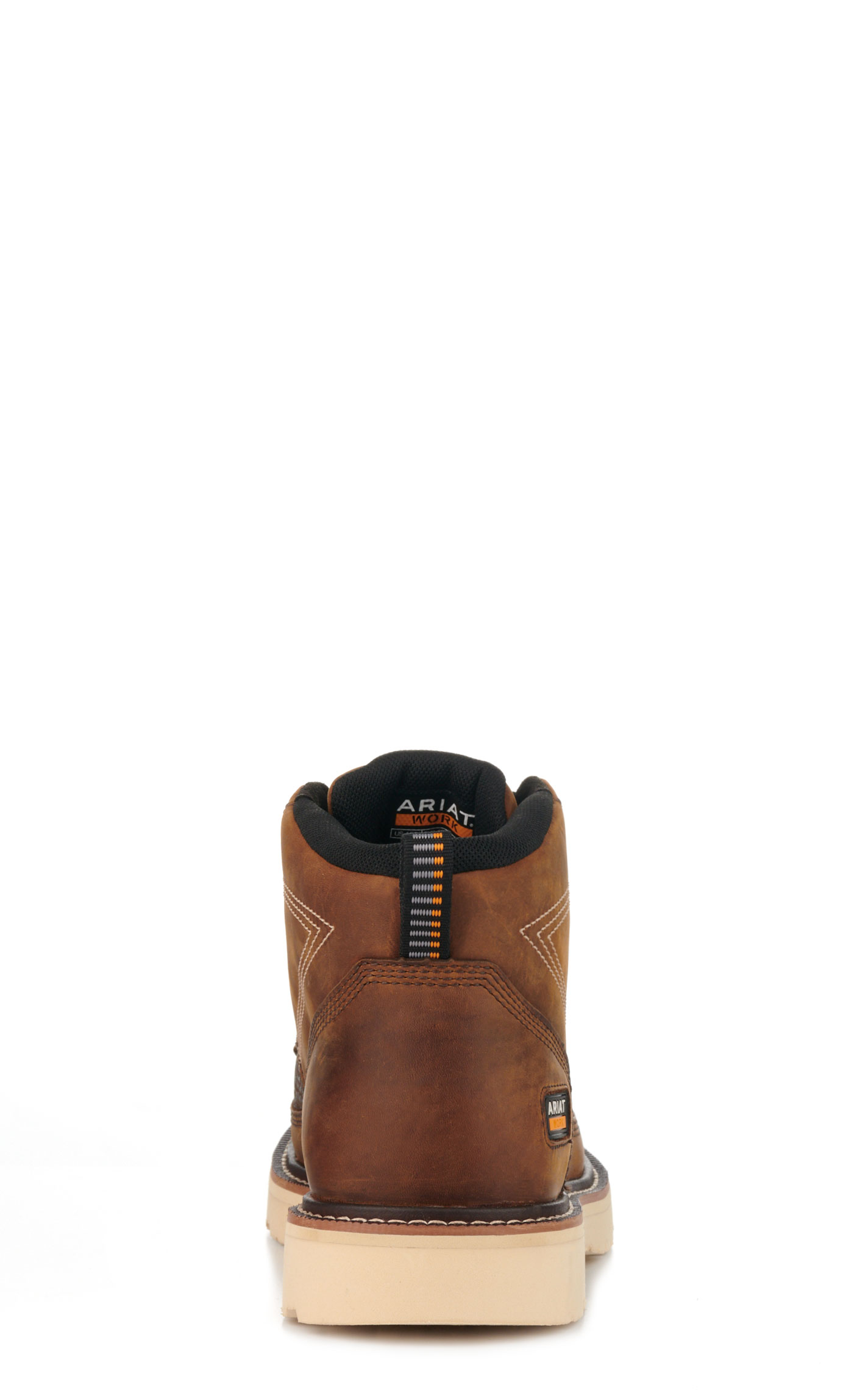 Ariat Men's Rebar Lift Distressed Brown and Sharkskin Print Round Soft Toe Chukka Work Boot - Image 1