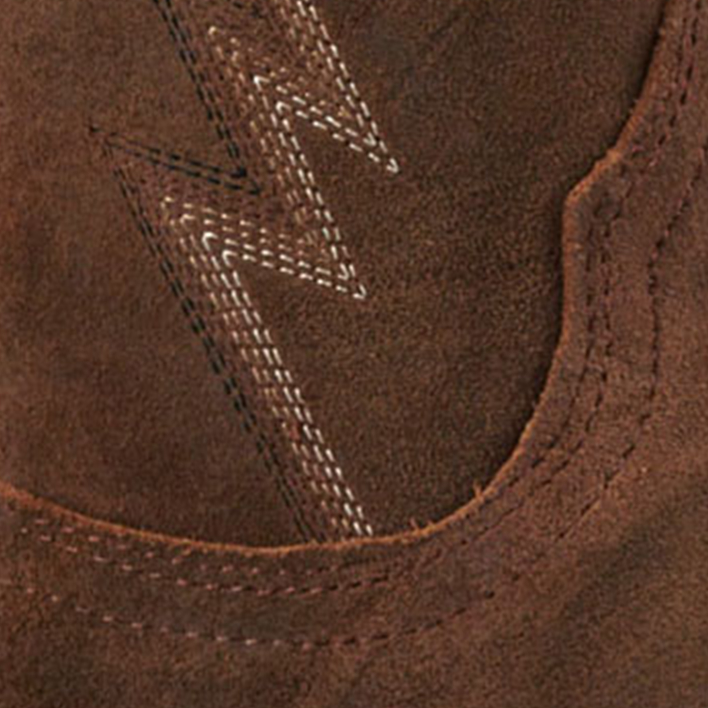 Justin Men's Hombre Clay Brown Roughout Wide Square Toe Cowboy Boots - Image 1