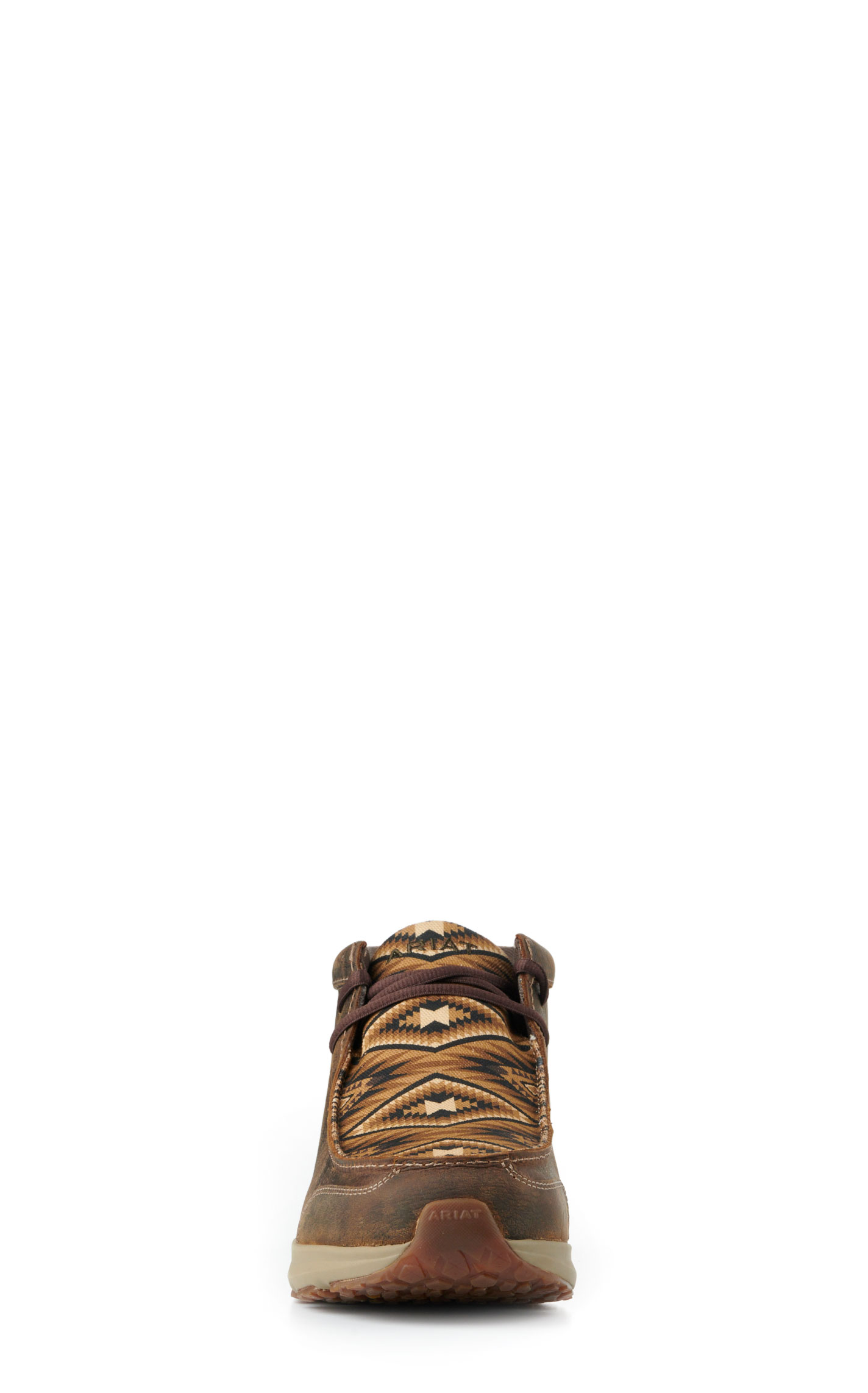 Ariat Men's Spitfire Old Earth Brown and Southwest Print Moc Toe Casual Shoes - Image 1