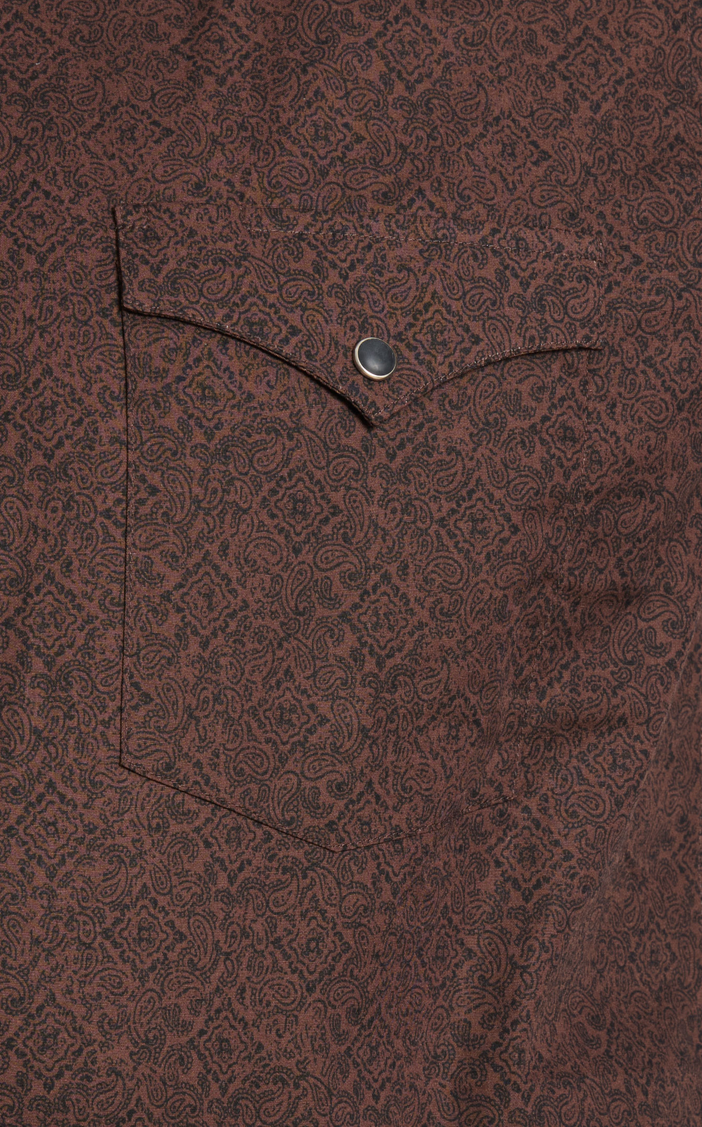 Panhandle Men's Chocolate Diamond Paisley Western Shirt - Image 1
