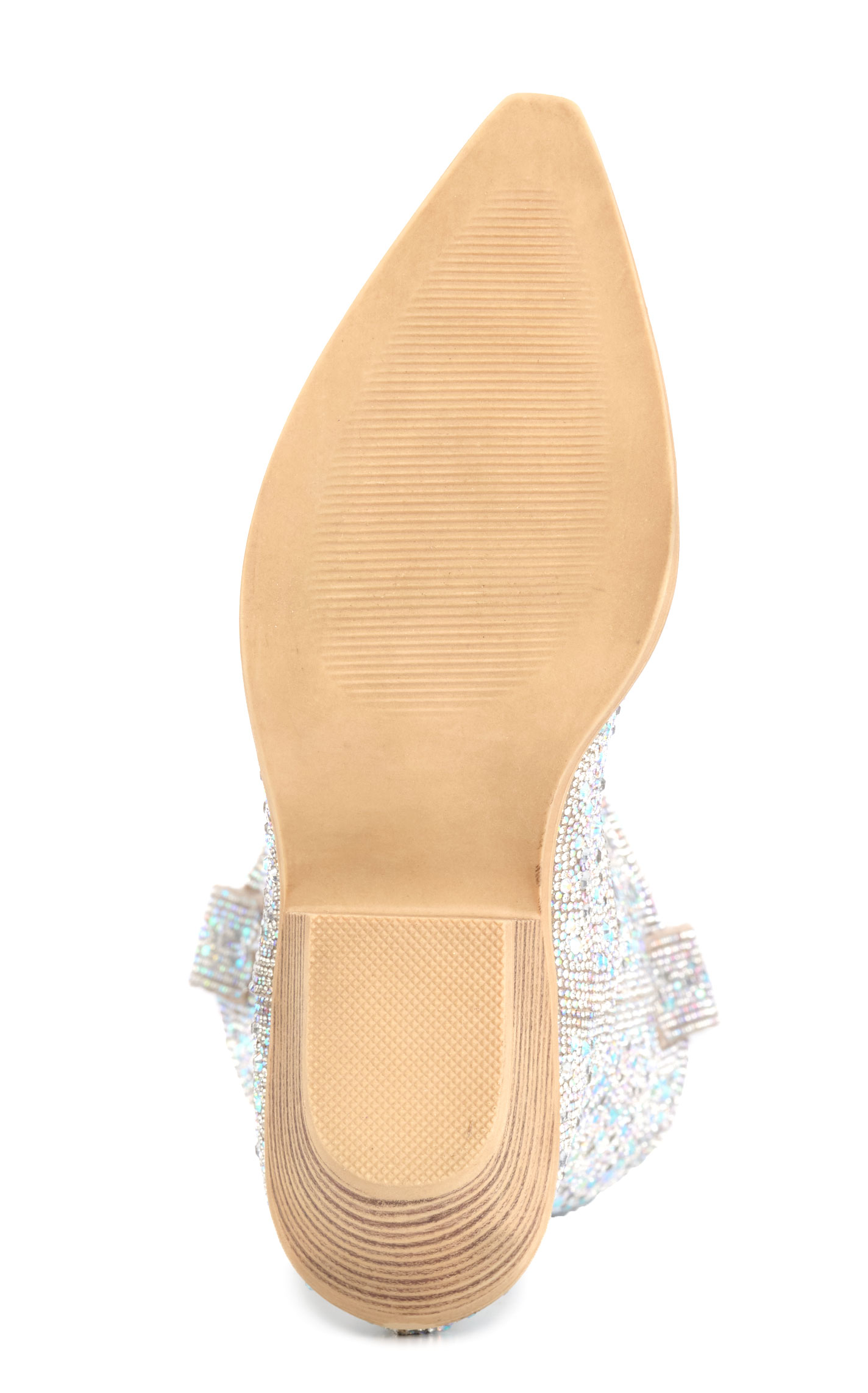 Roper Women’s Nettie Silver Crystal Fashion Snip Toe Cowboy Boots - Image 1