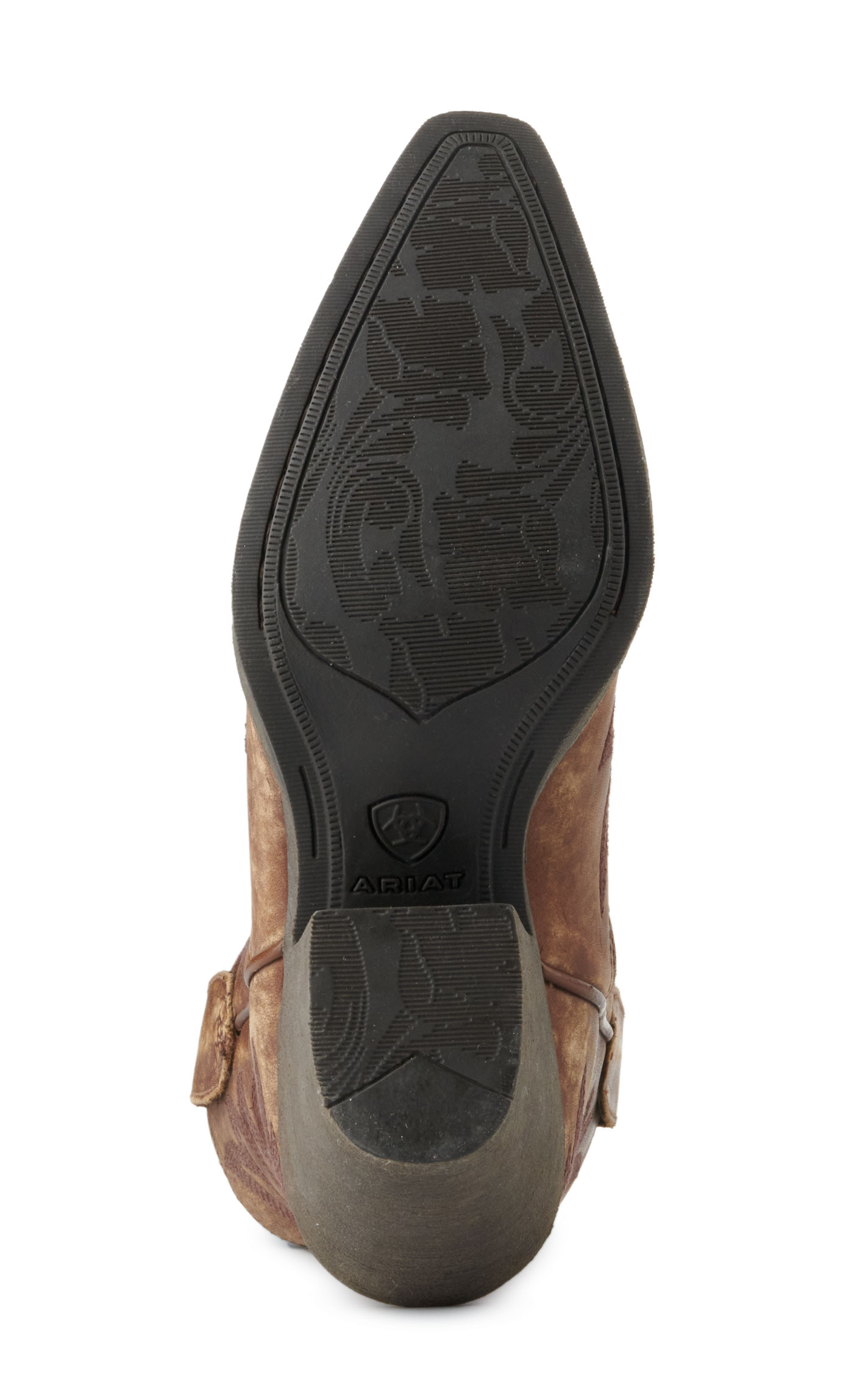 Ariat Women's Chandler Distressed Brown Snip Toe Booties - Image 1