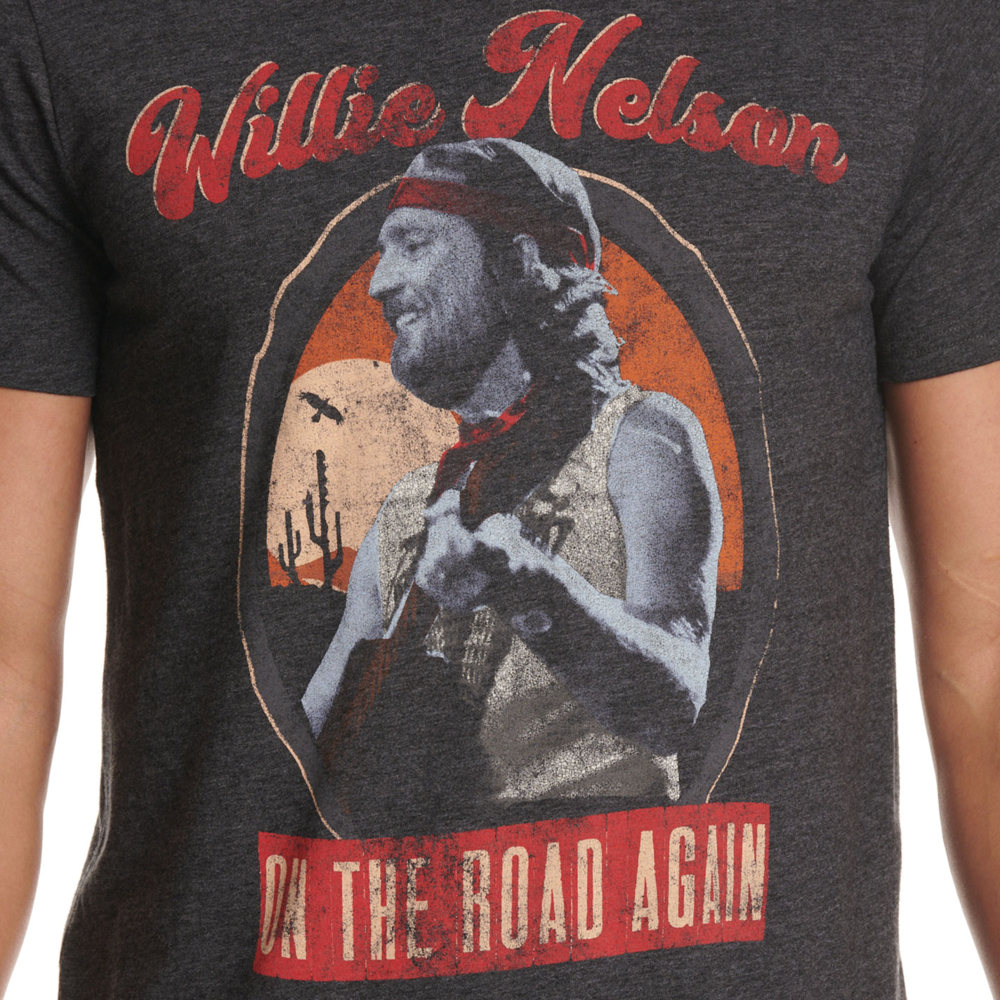 Wrangler X Men's Willie Nelson Black Graphic T-Shirt - Image 1