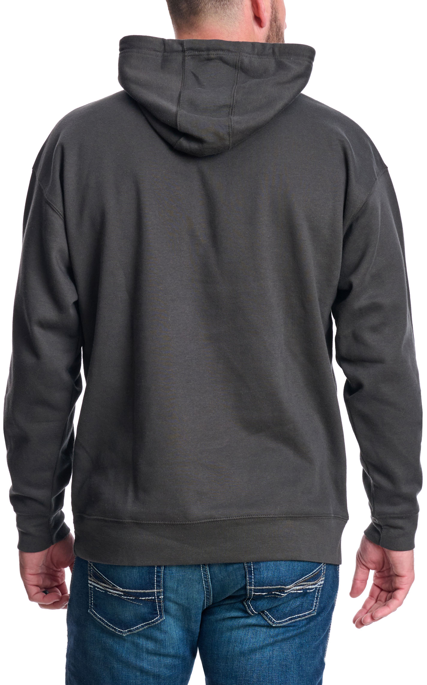 Red Dirt Hat Co Men's Black Buffalo Chip Logo Graphic Hoodie - Image 1