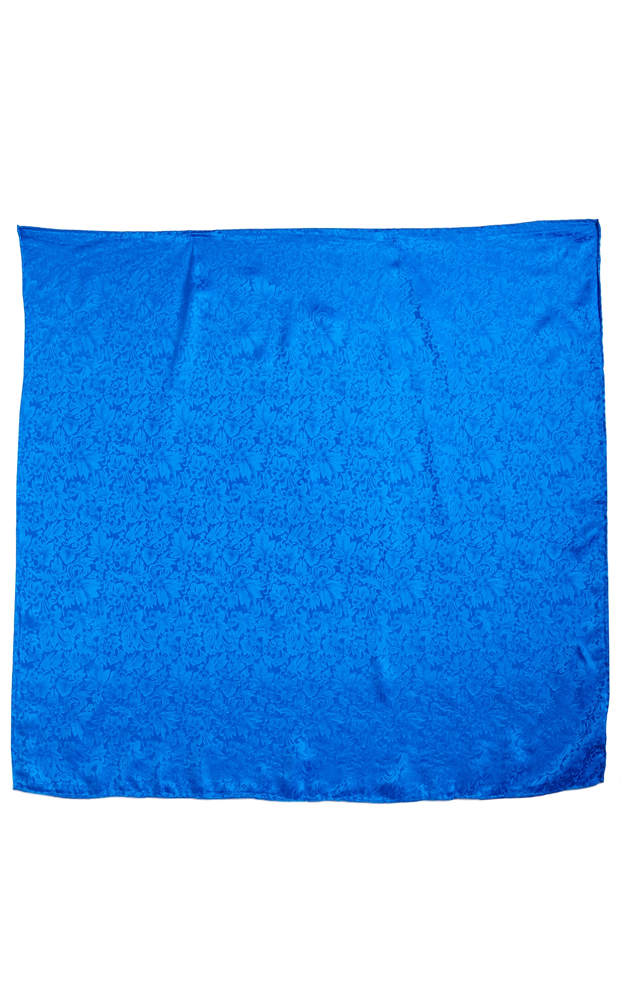 M&F Royal Blue Tonal Floral Wild Rags Scarf - Image 1