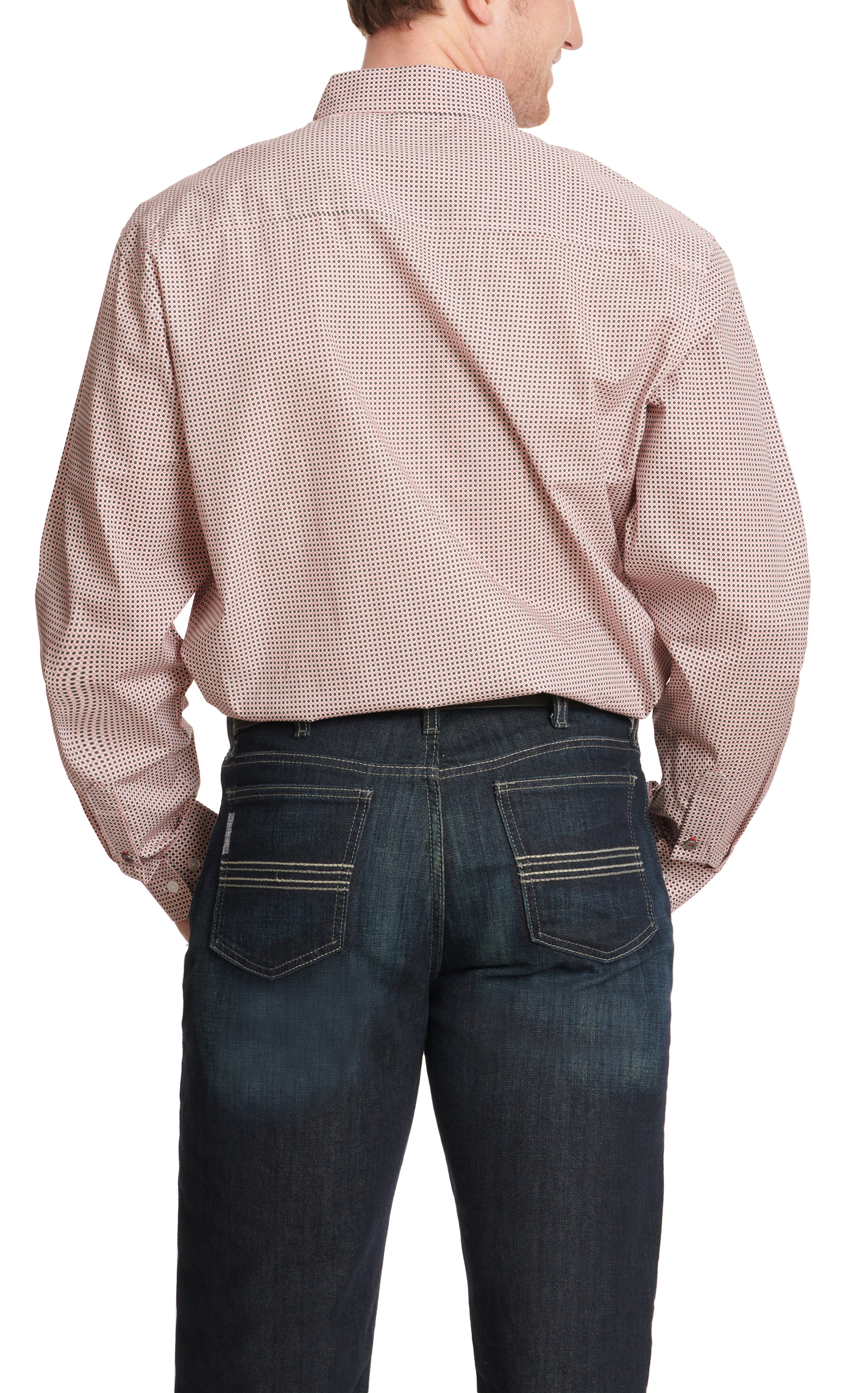Cinch Men's Black & Red Geo Print Western Shirt - Image 1