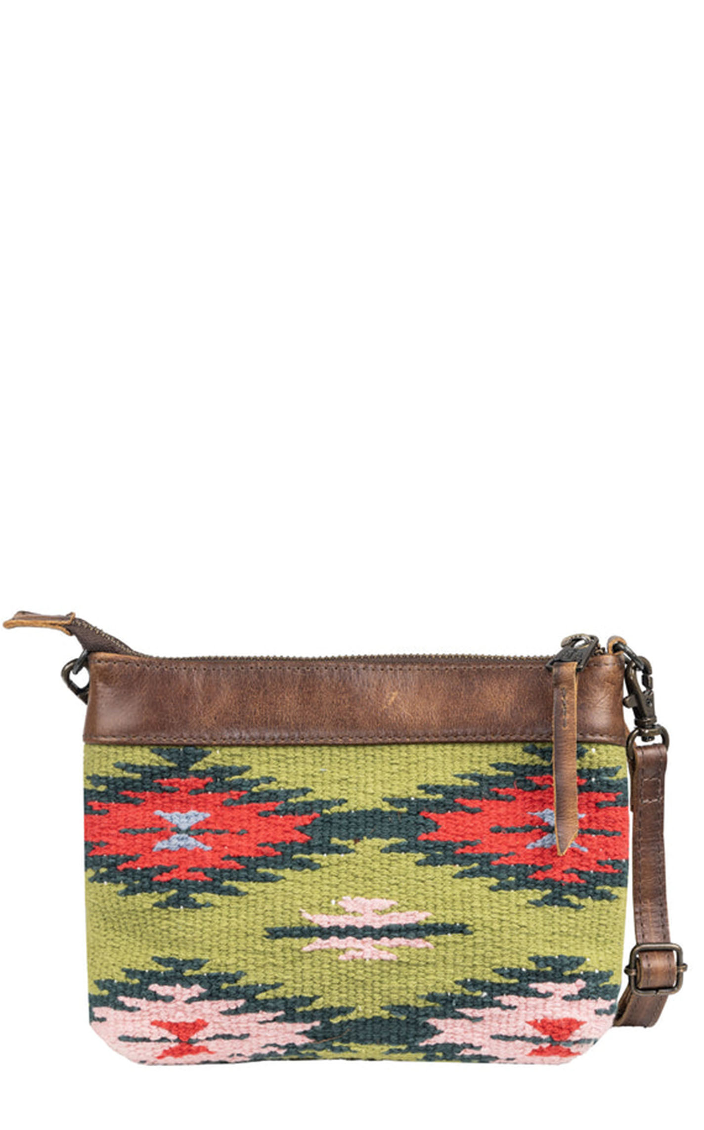 STS Ranchwear Green & Red Aztec Baja Dreams Grace Crossbody Bag - Image 1