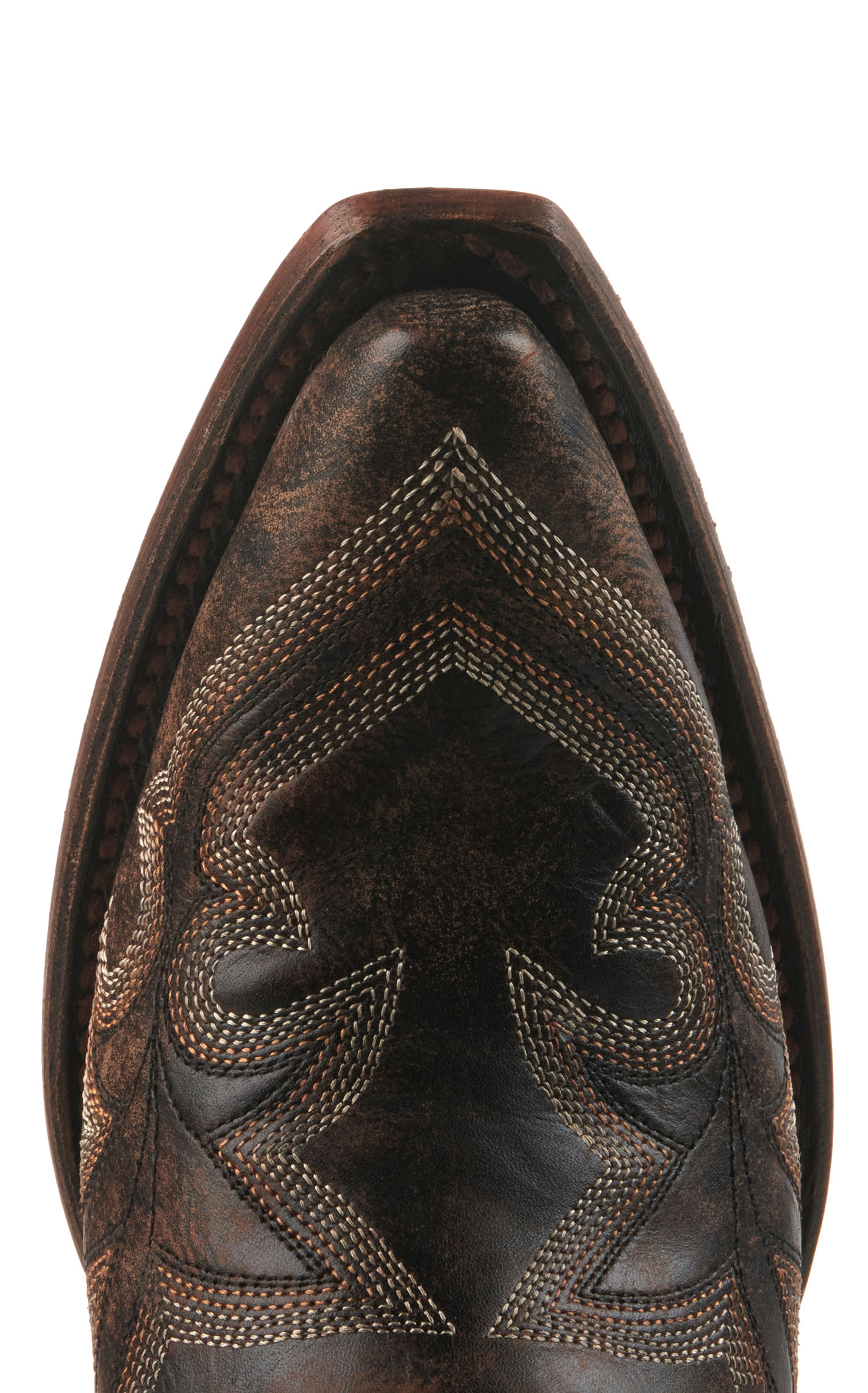 Circle G by Corral Women's Dark Brown Snip Toe Cowboy Booties - Image 1