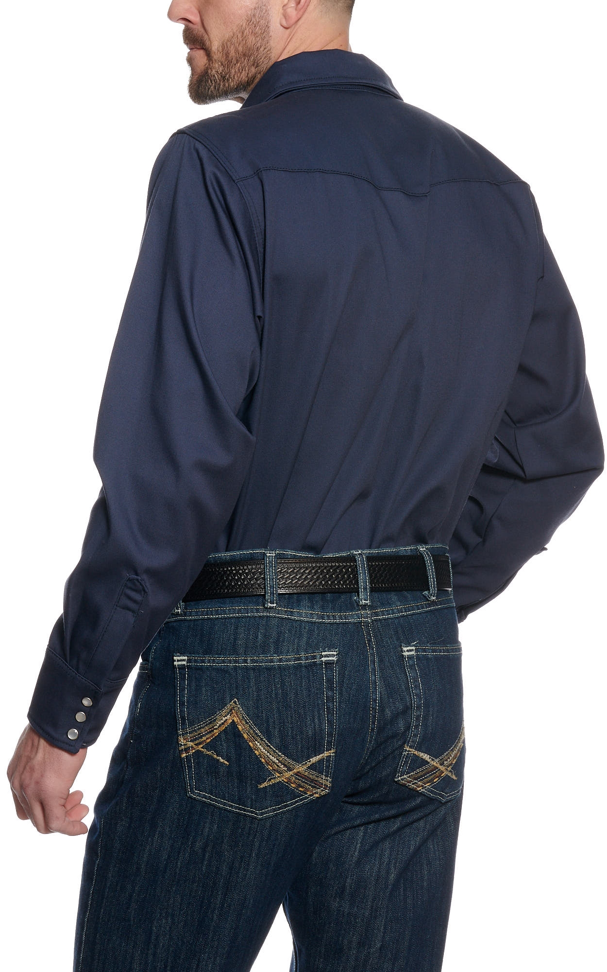 Lapco Navy Flame Resistant Workshirt - Big & Tall - Image 1