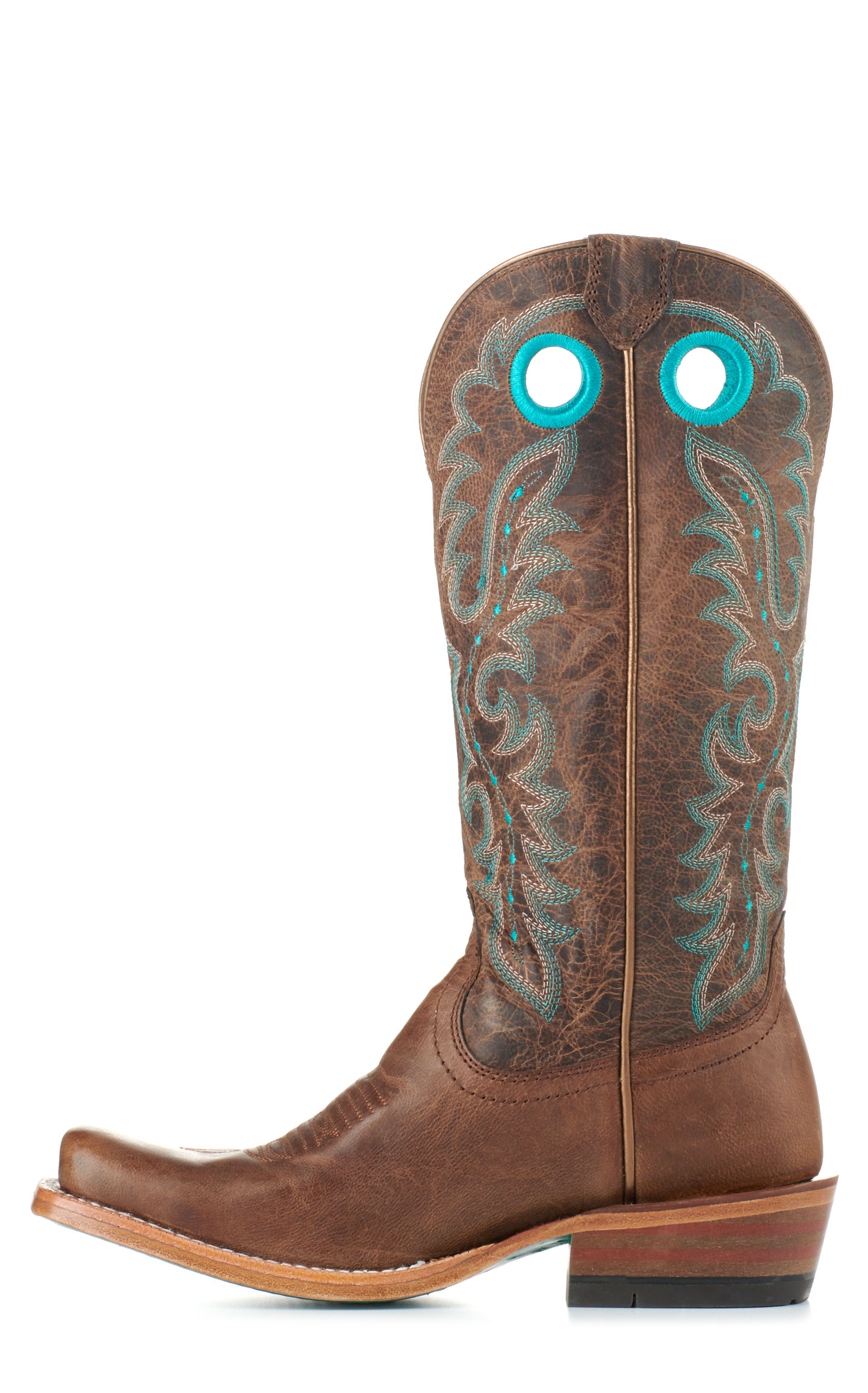 Ariat Women's Frontier Boon Pecan Brown Futurity TekStep Square Toe Cowboy Boots - Image 1