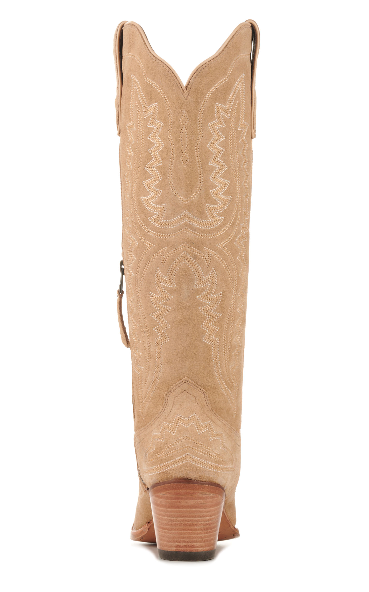 Ariat Women's Casanova Truly Taupe Suede Snip Toe Tall Cowboy Boots - Image 1