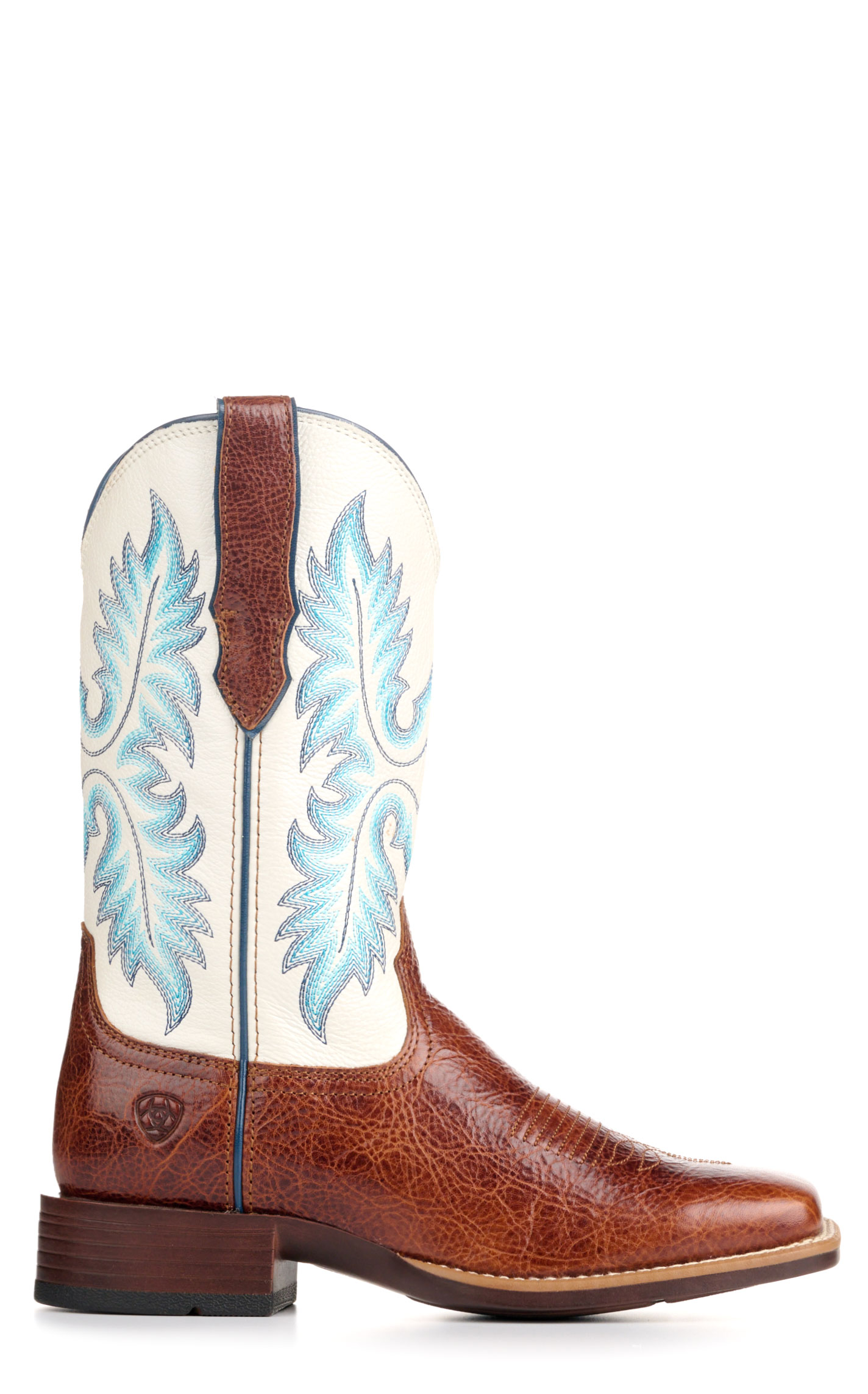Ariat Women's Ginger Snap White Icing Bantamweight Wide Square Toe Cowboy Boots - Image 1