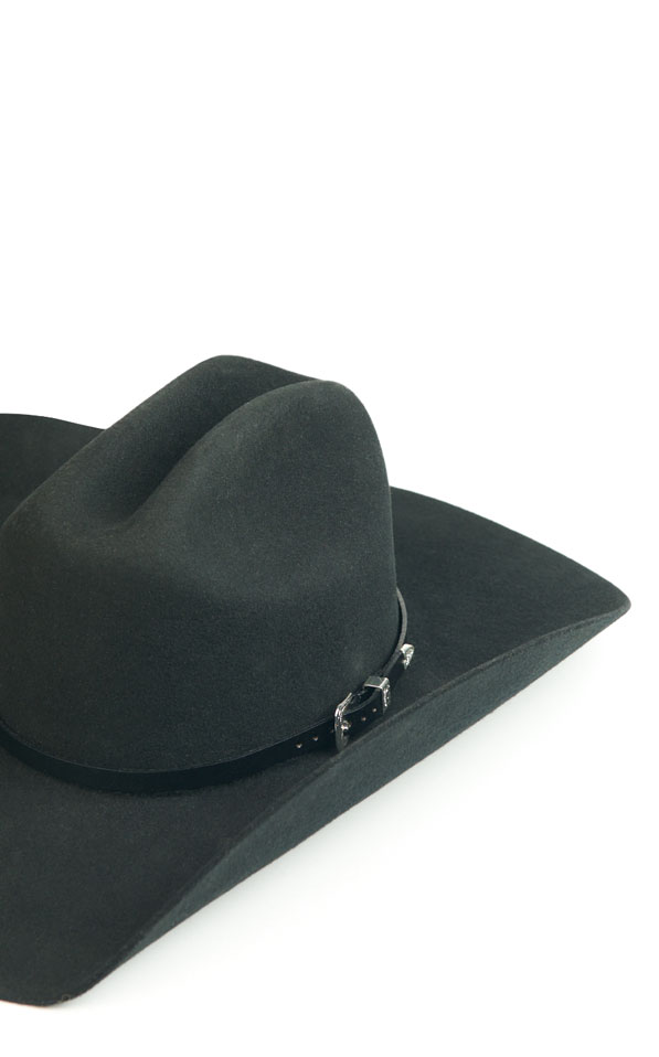 3D Belt Co. Smooth Black Leather Hatband - Image 1