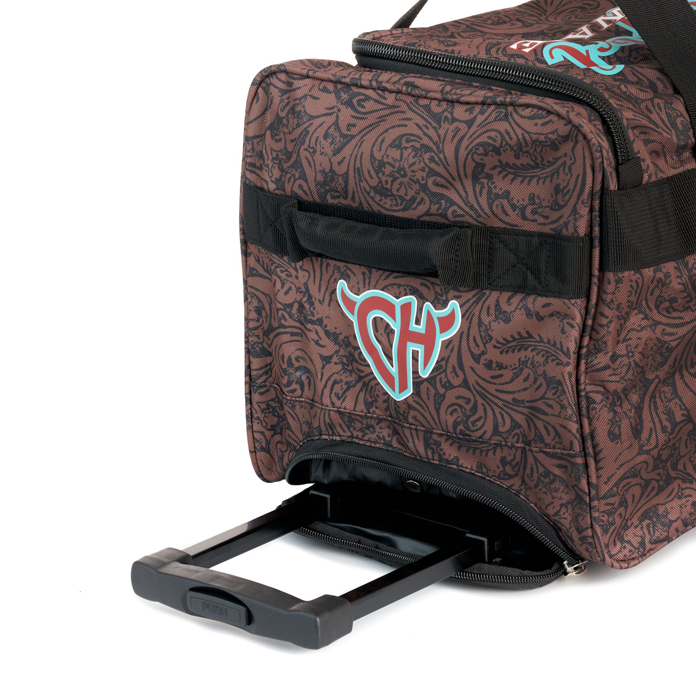 Cowgirl Hardware Brown Floral Tooled Print 20\