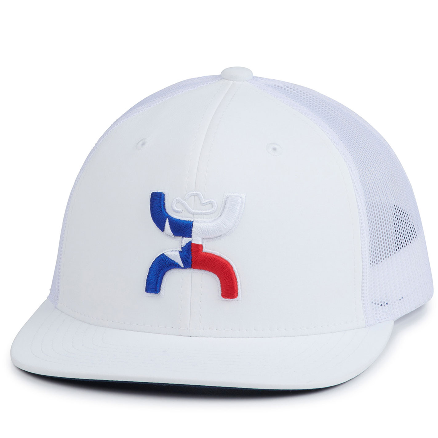 Hooey Men's White Texican Logo Snapback Cap - Image 1