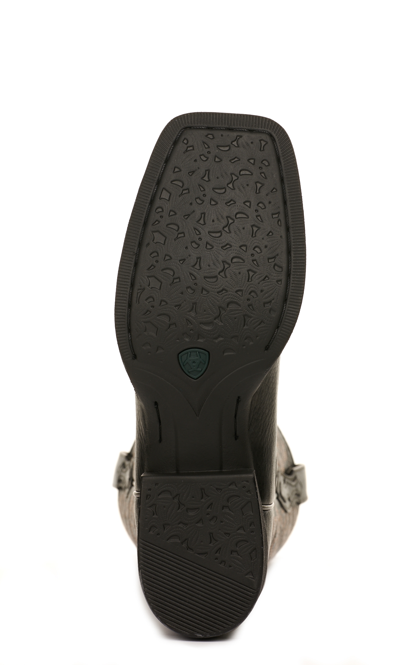 Ariat Women's Round Up Remuda Black Deertan Wide Square Toe Cowboy Boots - Image 1