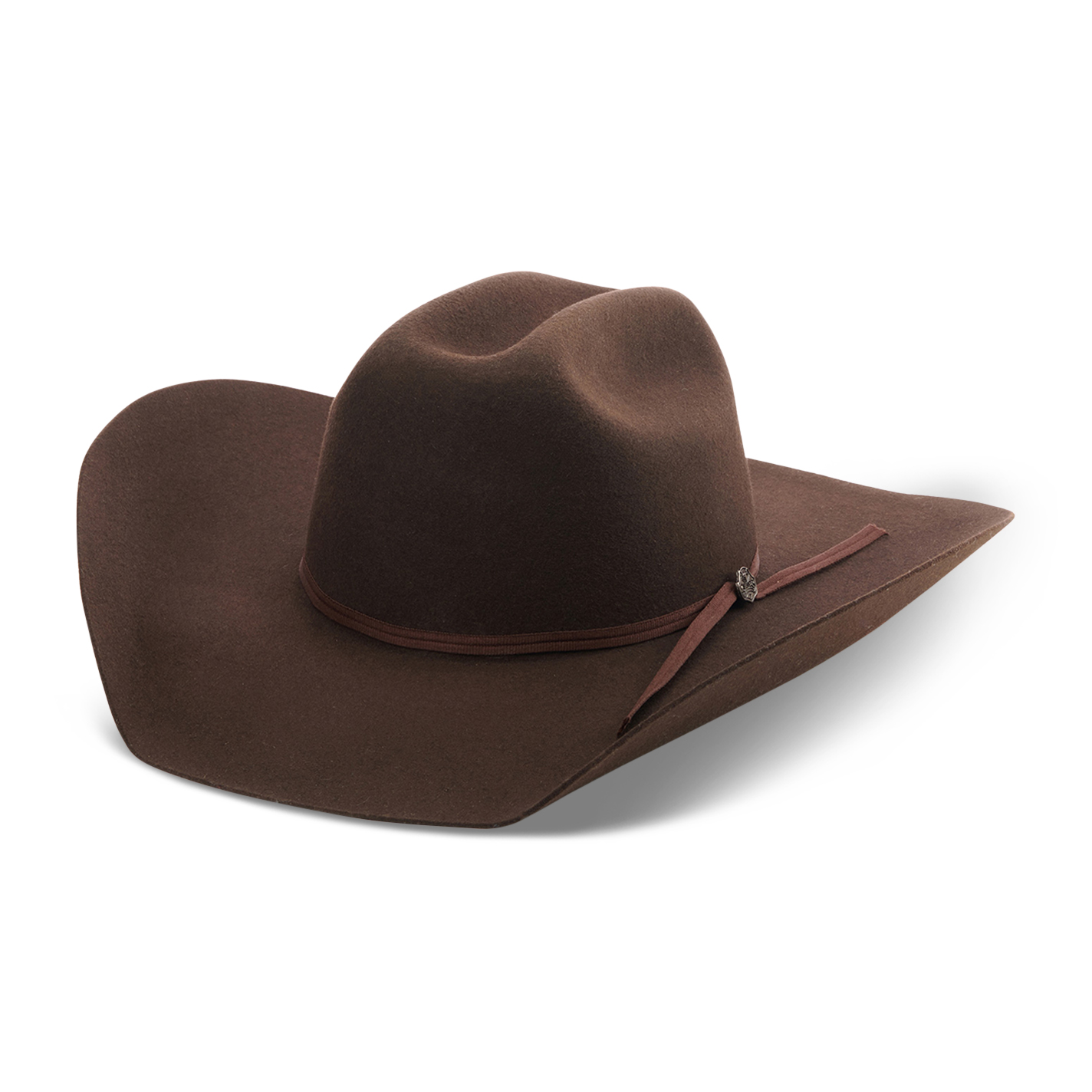 Cavender's 2X Ranch Collection Dark Brown Wool Felt Cowboy Hat - Image 1